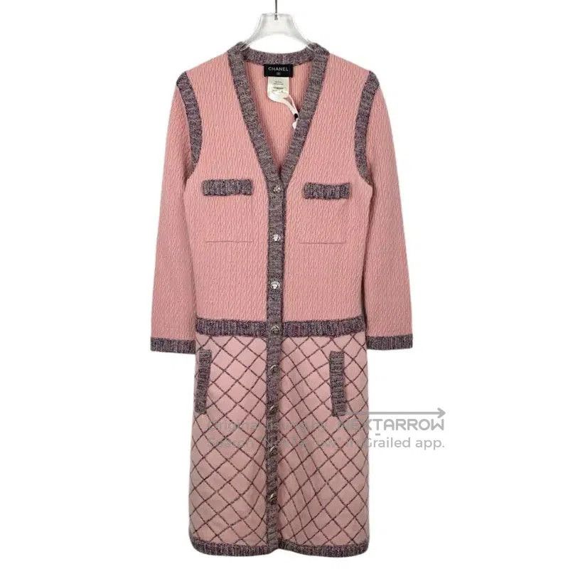Chanel Chanel Pink Cashmere Blend Dress for Women . Size S / US 4 / IT 40 - 1 Thumbnail