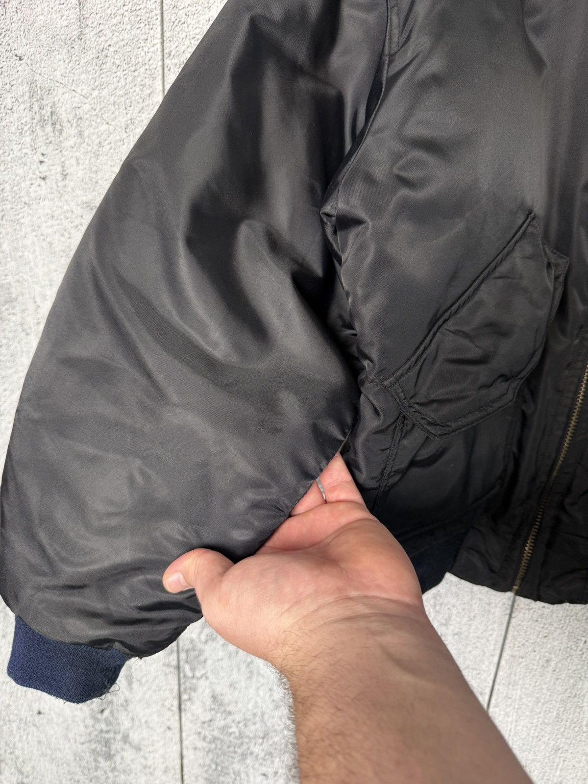 Alpha Industries CWU 45/P Flight Nylon Bomber Jacket USA Military Style MA-1 Size US M / EU 48-50 / 2 - 9 Thumbnail