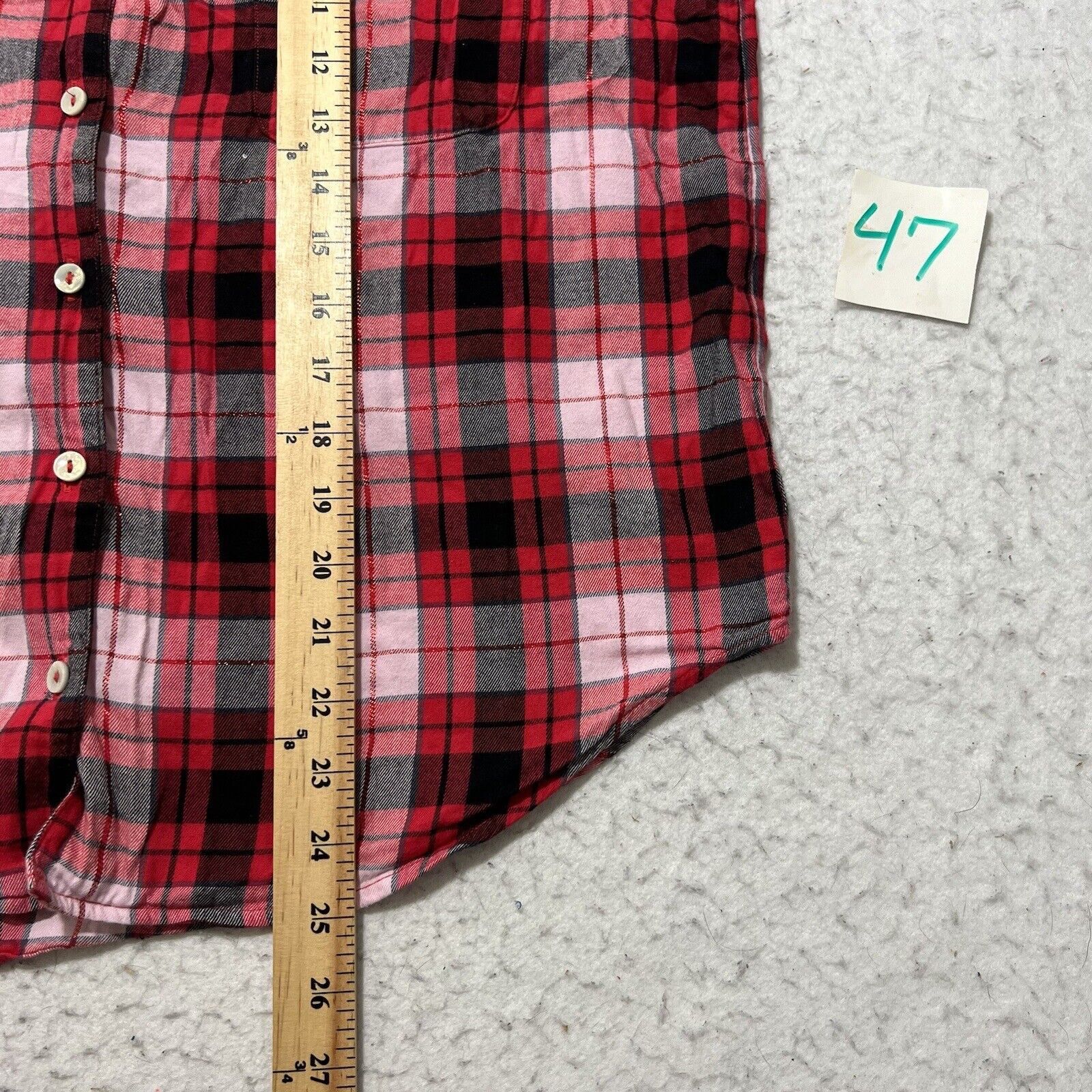 Victoria's Secret Victoria's Secret Medium Red Plaid Button Up Sleepwear Shirt Size M / US 6-8 / IT 42-44 - 9 Thumbnail
