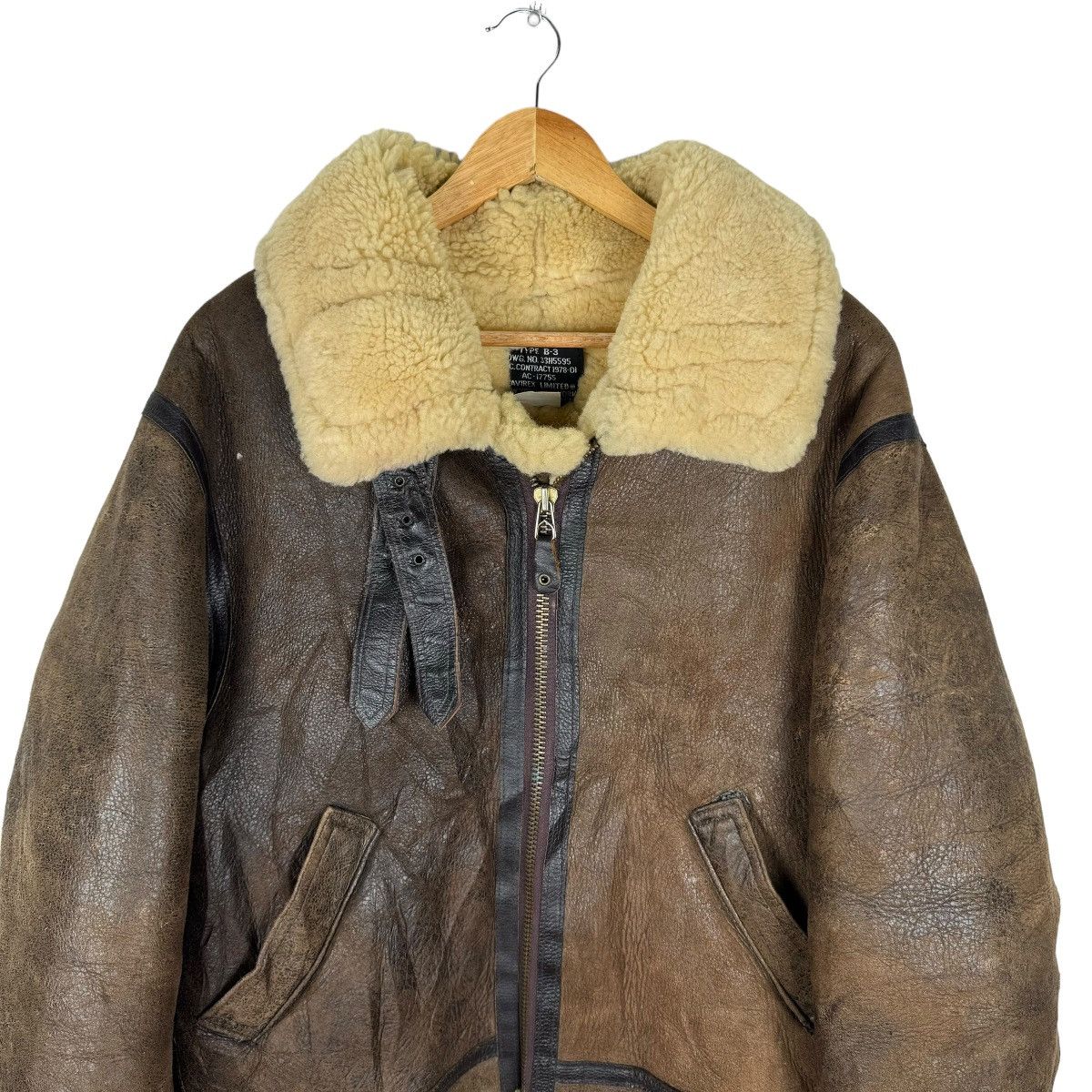Avirex ☀️80s AVIREX LIMITED SHEEPSKIN B3 LEATHER JACKET Size US M / EU 48-50 / 2 - 2 Thumbnail