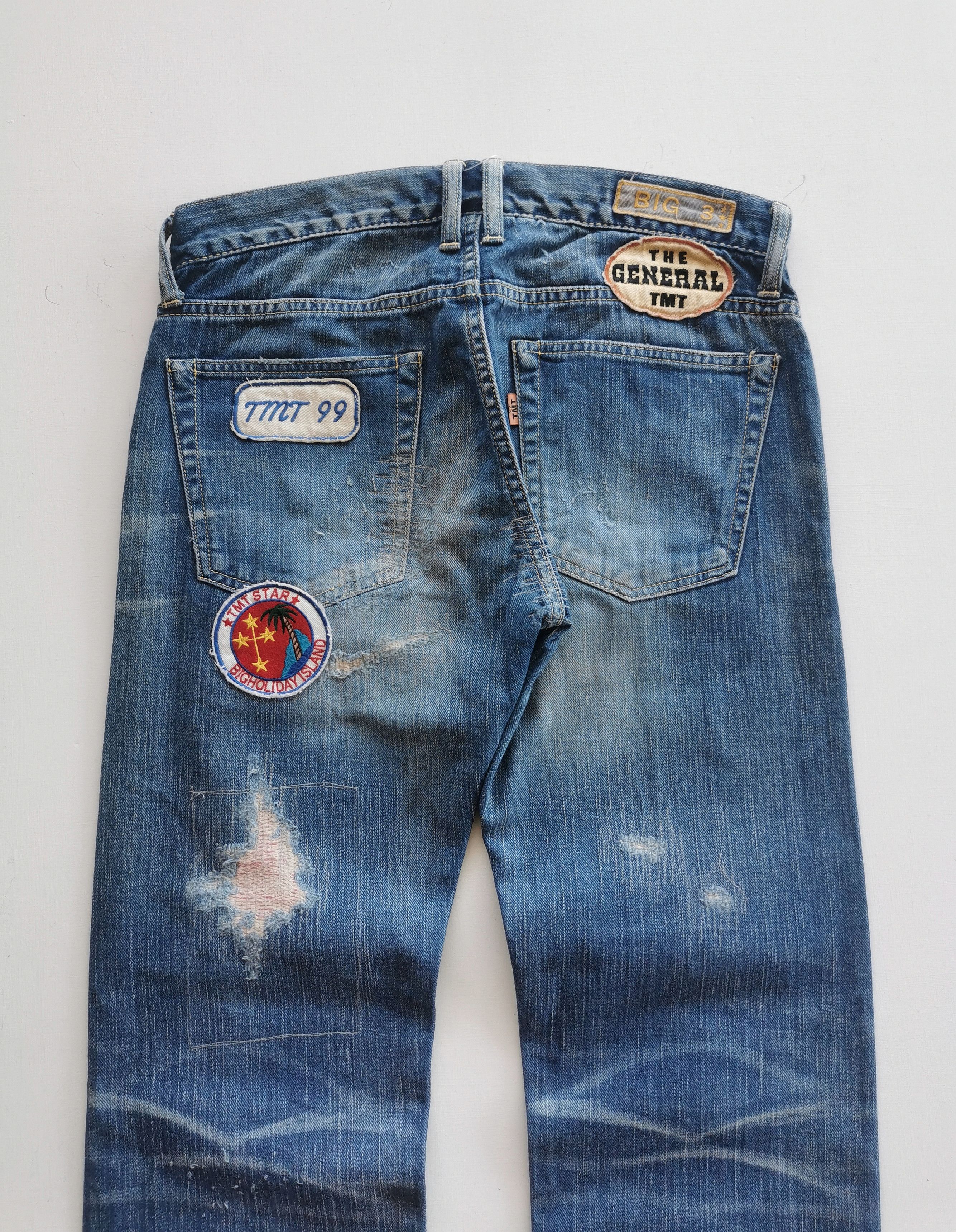 TMT T.M.T Japan Distressed Jeans Patches Style Kapital - 30'x28' Size US 30 / EU 46 - 9 Thumbnail
