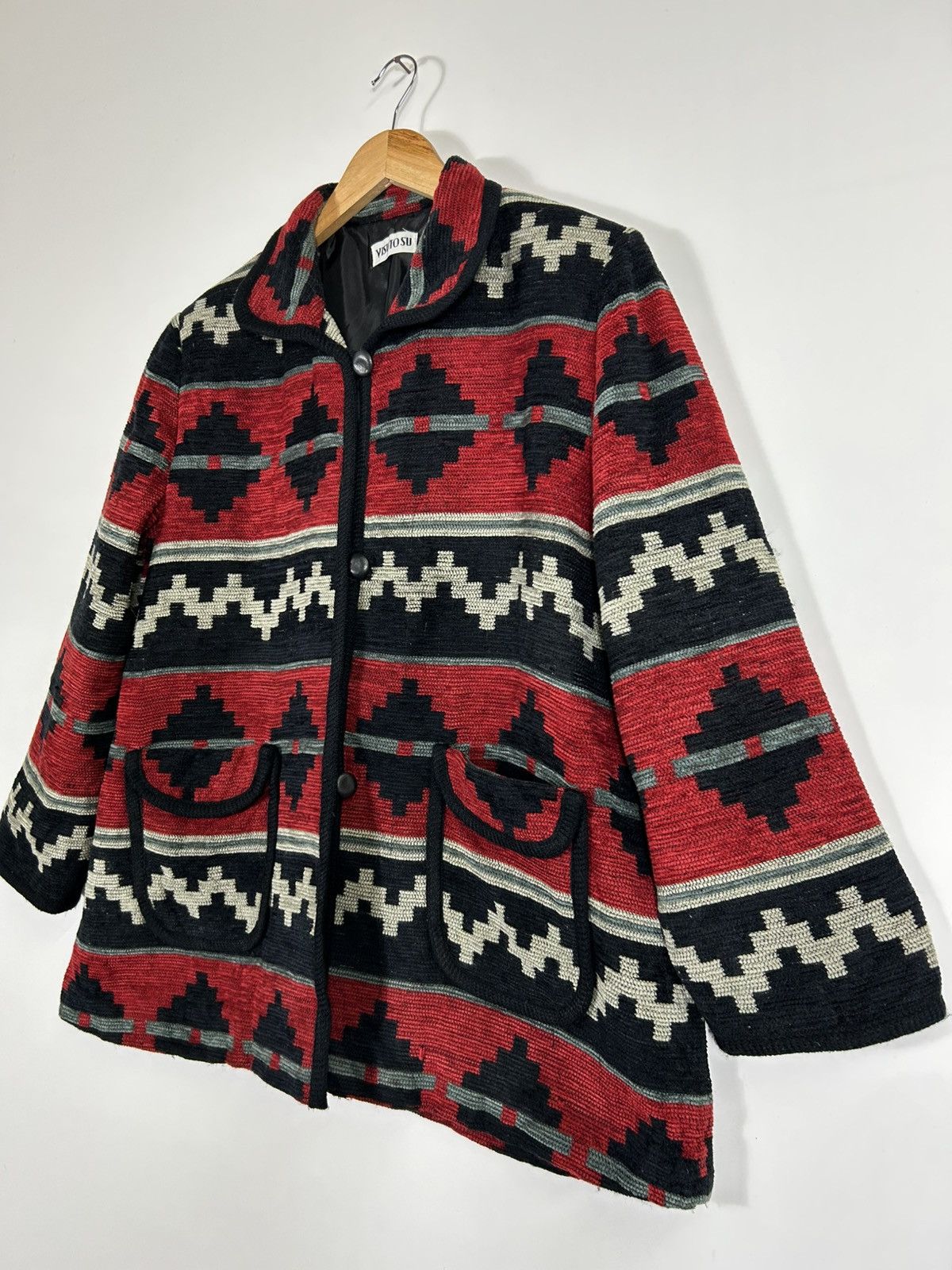Japanese Brand × Native × Vintage ⚡️Vintage Visuto Su Southwestern Button Jacket Size L / US 10 / IT 46 - 3 Thumbnail