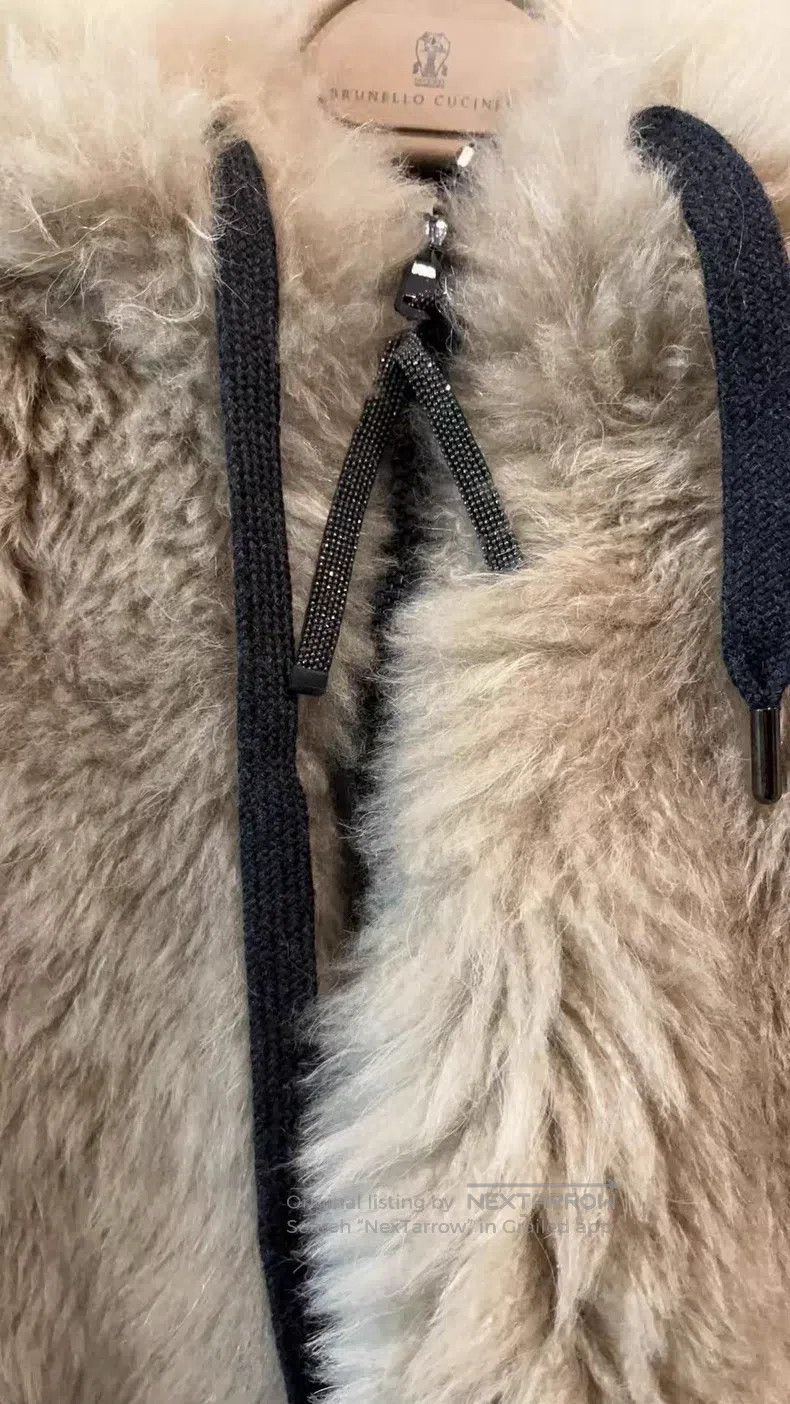 Brunello Cucinelli Brunello Cucinelli Velvet Long Cashmere Fur Coat Size XS / US 0-2 / IT 36-38 - 3 Thumbnail