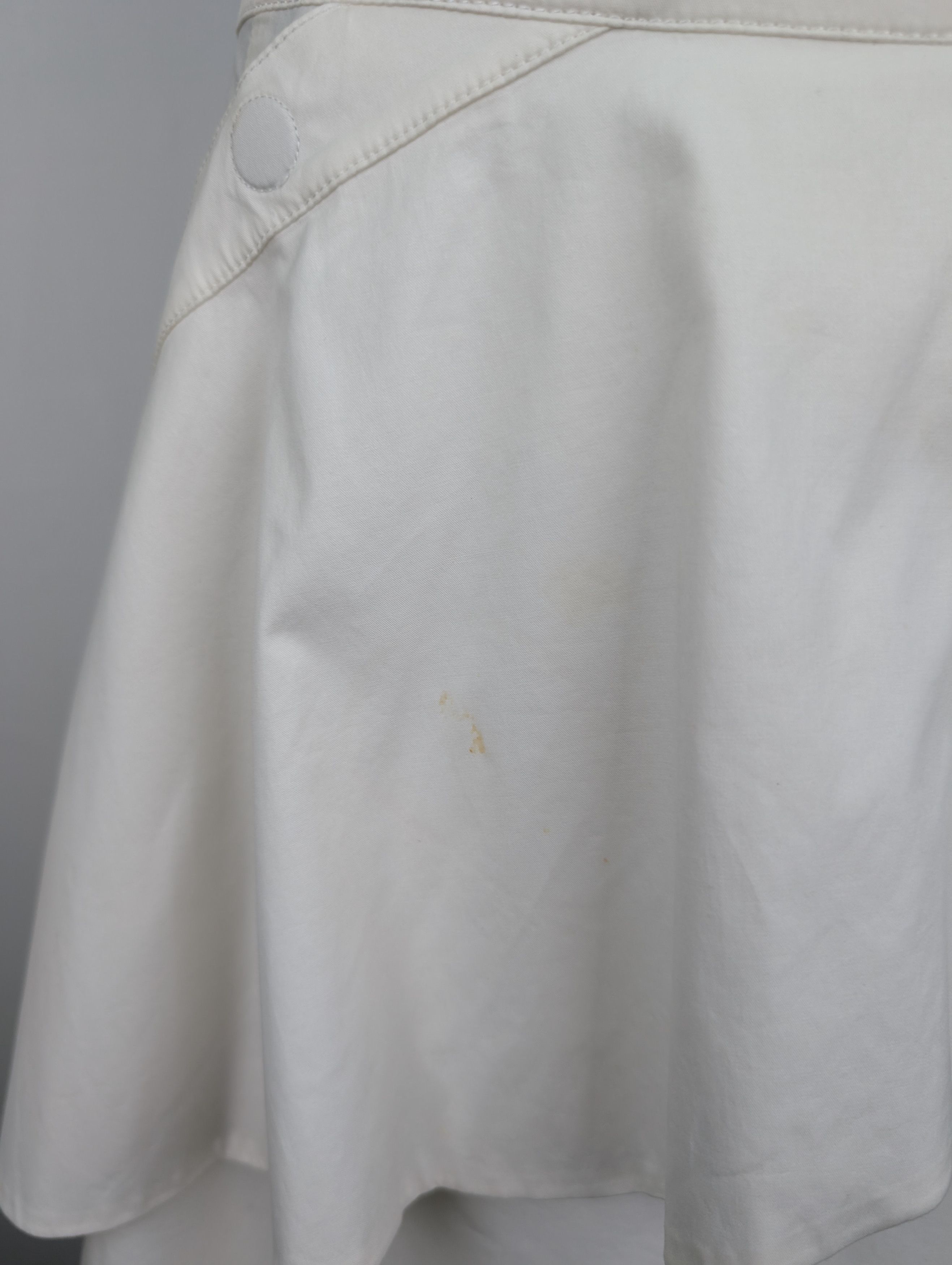 3.1 Phillip Lim White Midi Skirt With Ruffles Wrap And Uneven End Size 26" / US 2 / IT 38 - 3 Thumbnail
