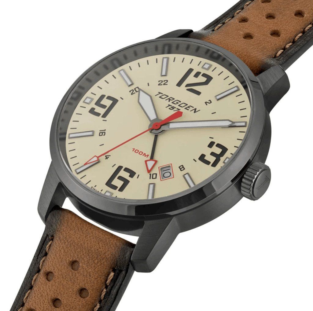 Other New Torgoen TN-1290 T57 Cream GMT Sapphire 41mm Leather Str Size ONE SIZE - 2 Thumbnail
