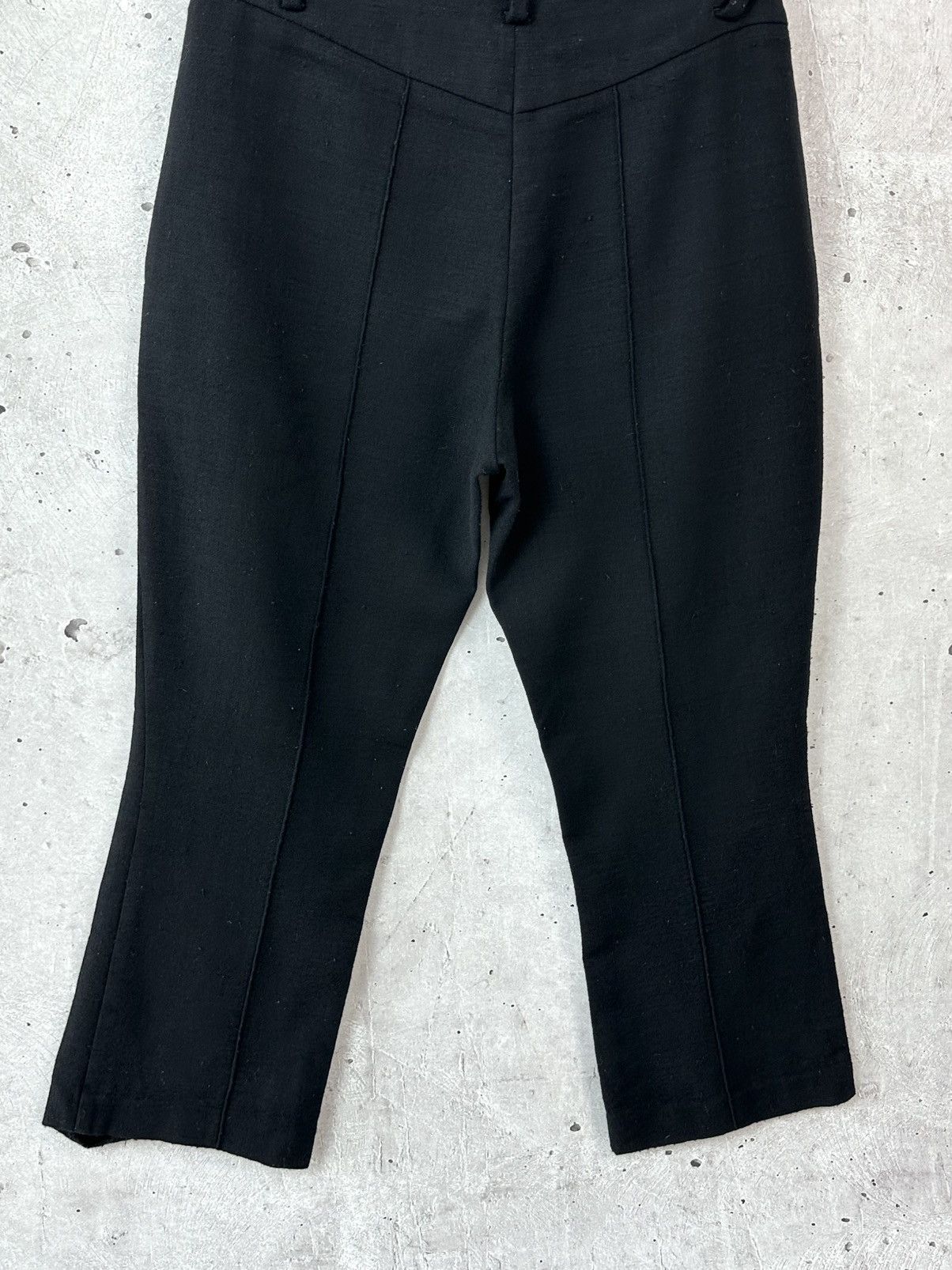 Annette Gortz Annette Gortz Black Cropped Zip Pocket Wool Women’s Pants Size 26" / US 2 / IT 38 - 12 Thumbnail
