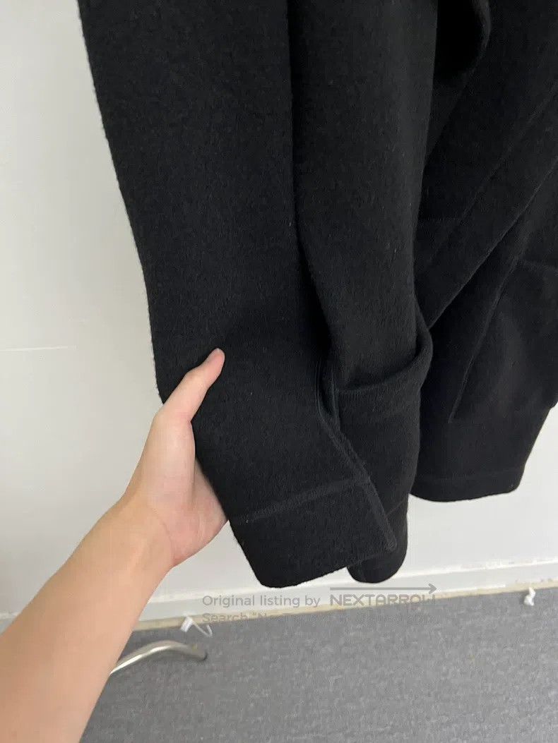 Issey Miyake Issey Miyake Black Double-Sided Fleece Wool Coat Size US M / EU 48-50 / 2 - 4 Thumbnail