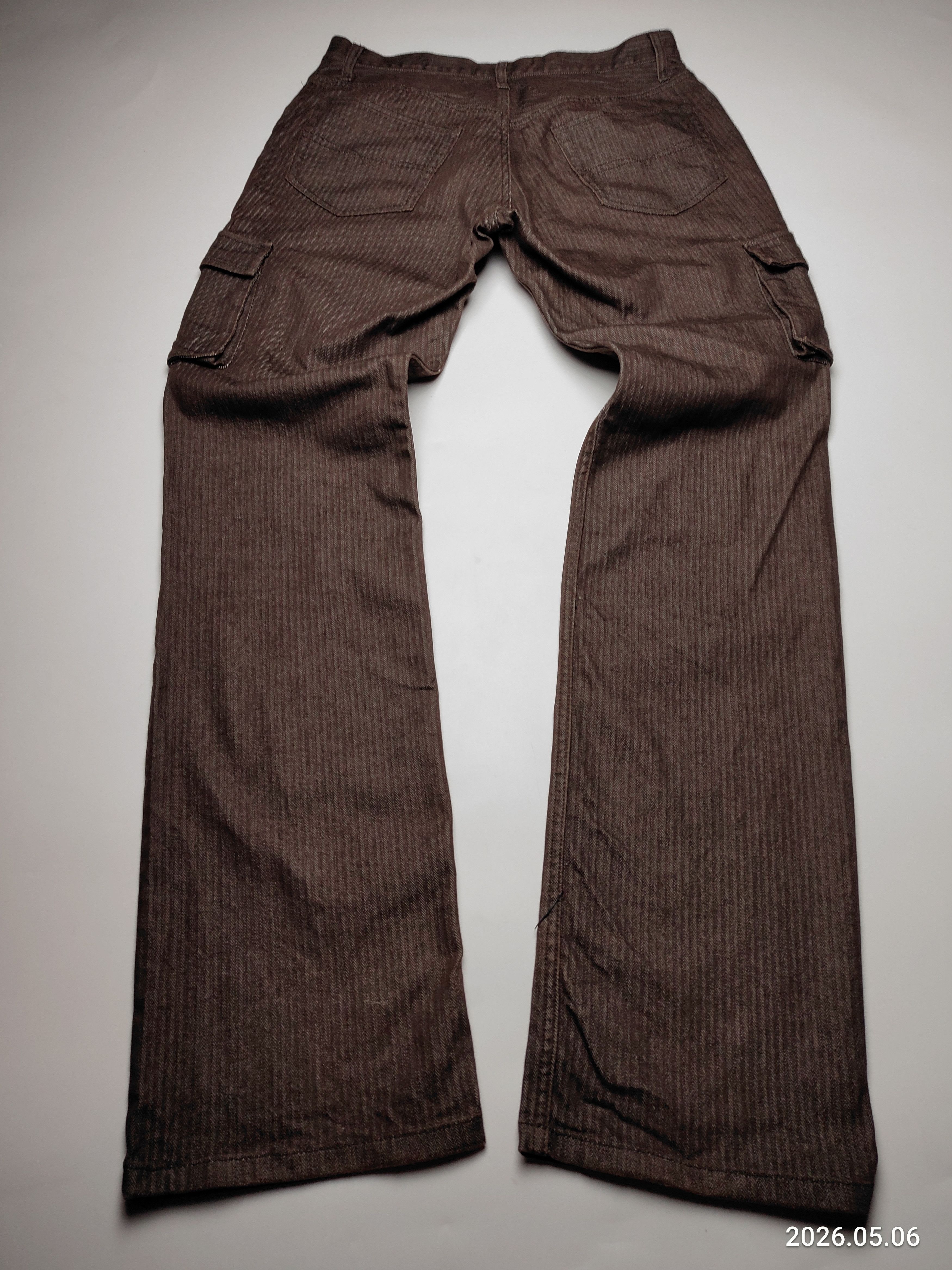 Japanese Brand MK Klein Multipocket Brown Denim cargo Pants Size US 29 - 10 Thumbnail