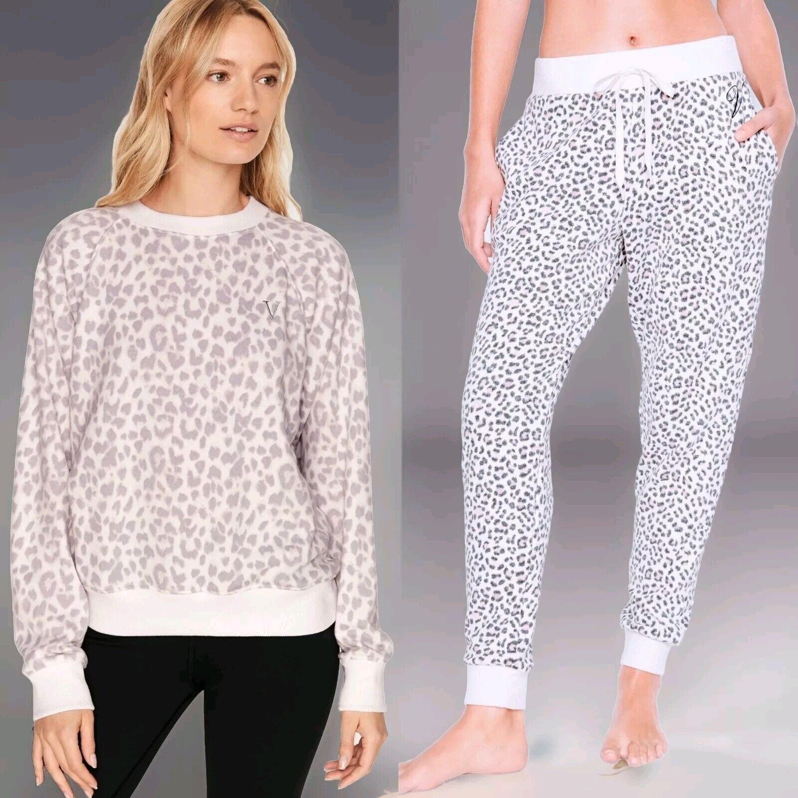 Victoria's Secret Victorias Secret VS Leopard 2PC Lounge Set Jog Pant Shirt XS Size 27" / US 4 / IT 40 - 1 Thumbnail