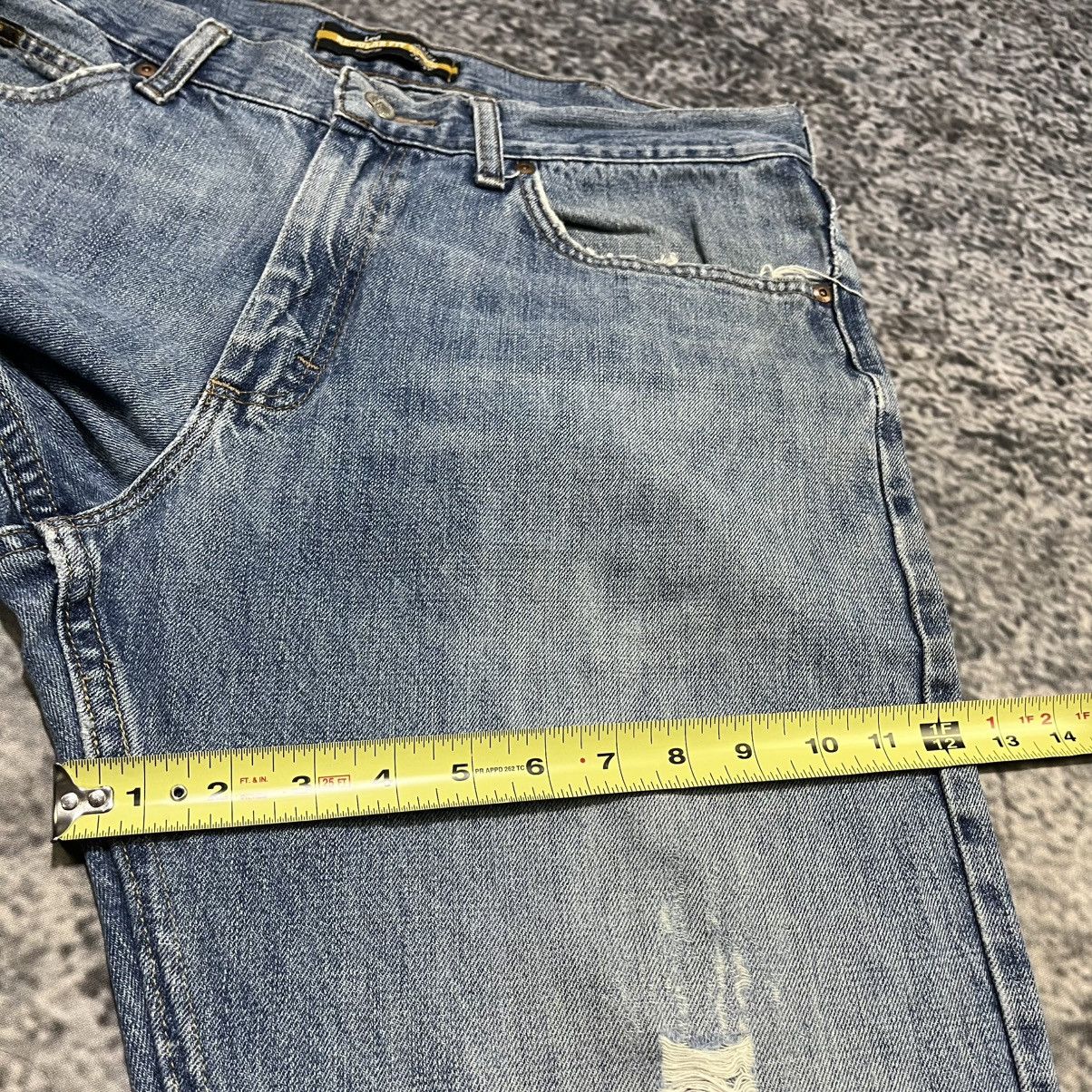 Lee Vintage Lee Distressed Faded Workwear Skater Blue Jeans Size US 36 / EU 52 - 17 Thumbnail