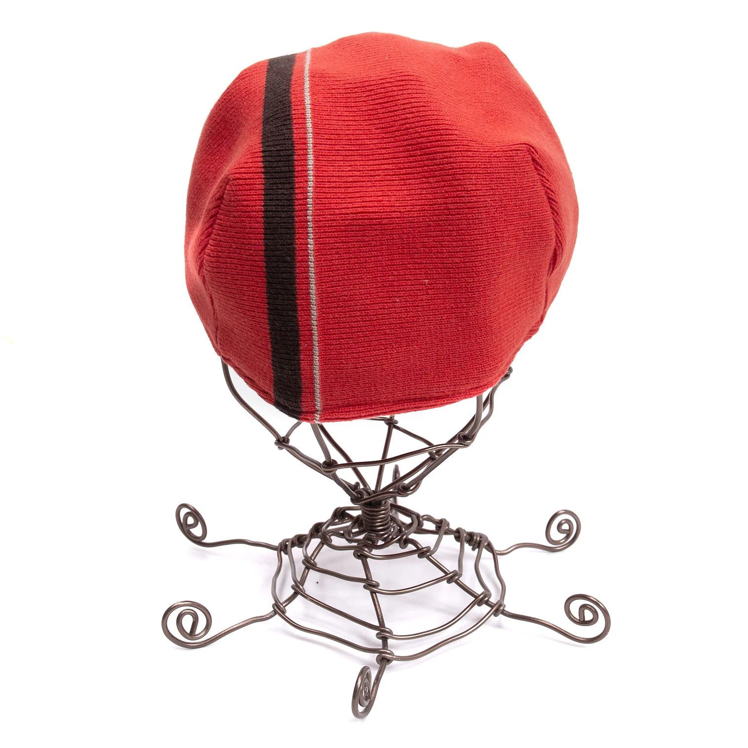 Armani Cashmere Blend Cotton Knit Cap in Red-Brown Size ONE SIZE - 3 Thumbnail