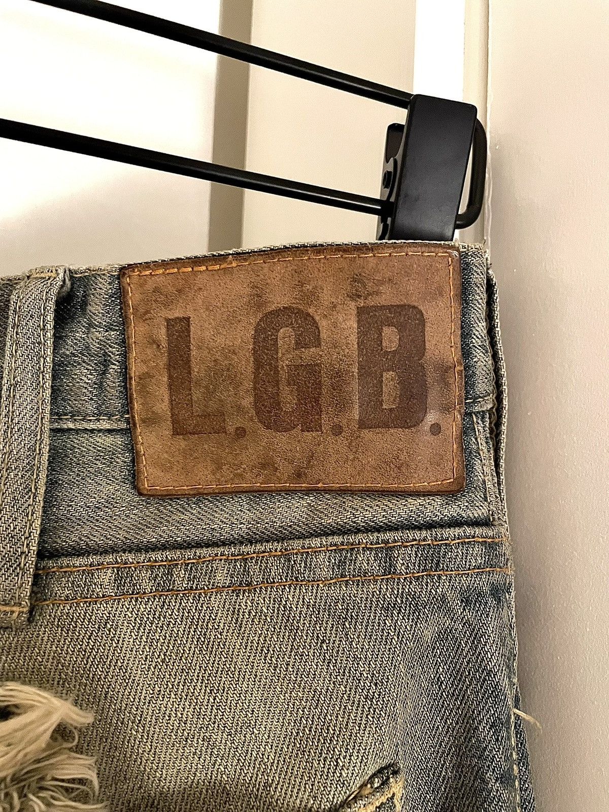 Le Grande Bleu (L.G.B.) L.G.B. Crazy Wolf Skull Denim Size US 30 / EU 46 - 3 Thumbnail