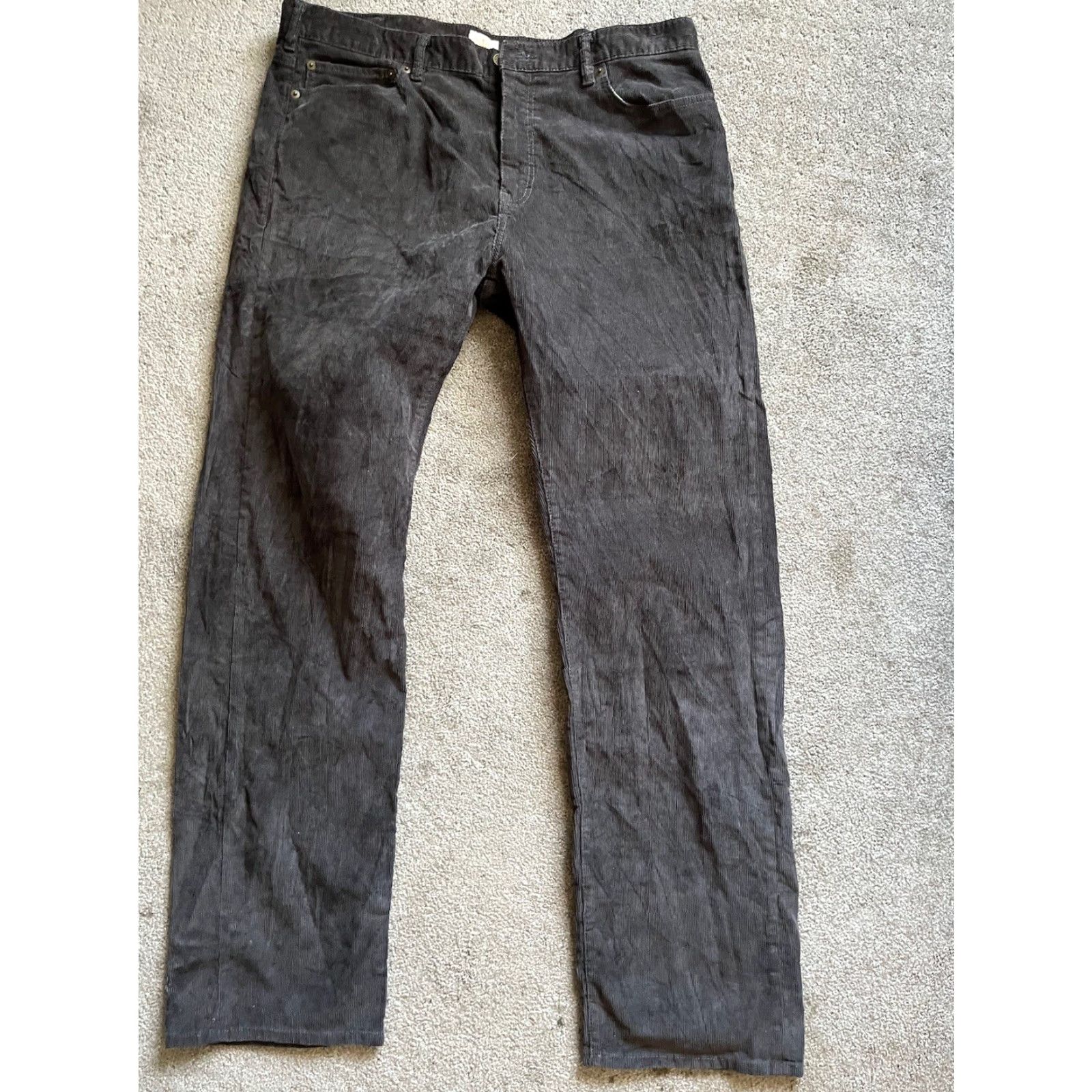 Dockers DOCKERS Straight Fit Corduroy Pants Black Classic Men’s 38W x 34L Size US 38 / EU 54 - 4 Thumbnail