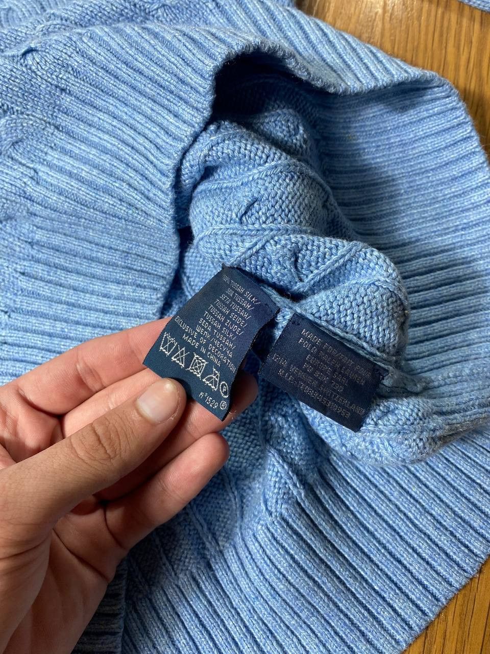 Polo Ralph Lauren POLO RALPH LAUREN Shawl Neck Cotton Sweater Size US M / EU 48-50 / 2 - 3 Thumbnail