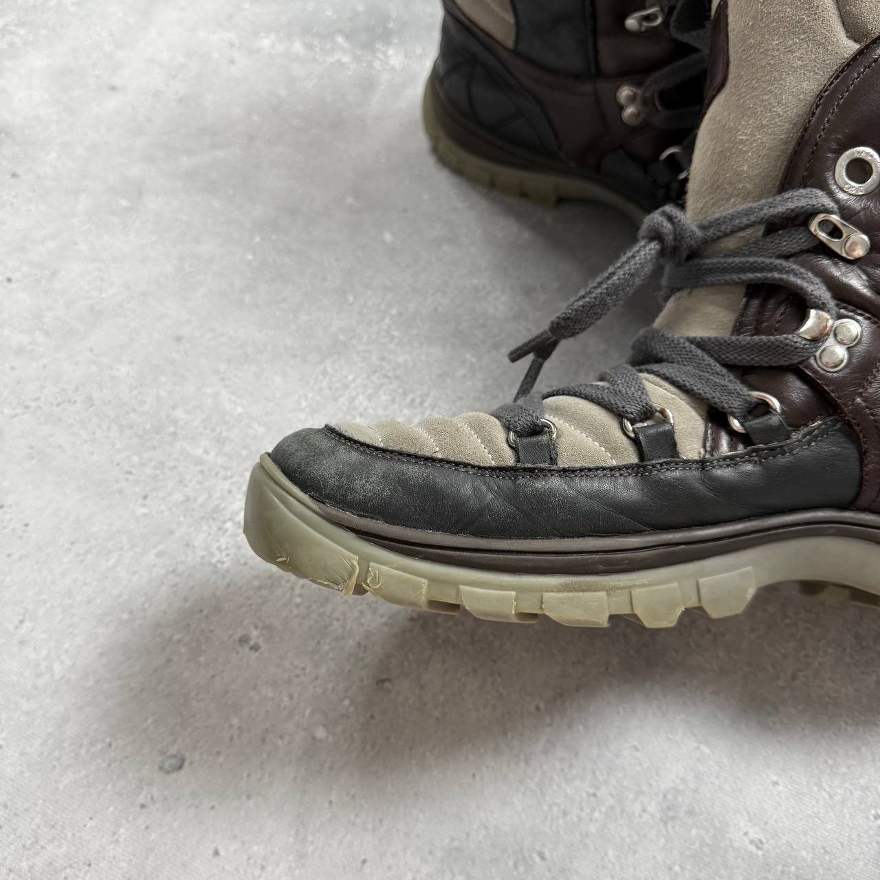 Dolce & Gabbana Dolce & Gabbana DG RTW F/W 2010 Apres Ski Boots Gray/ Brown Size US 10 / EU 43 - 6 Thumbnail