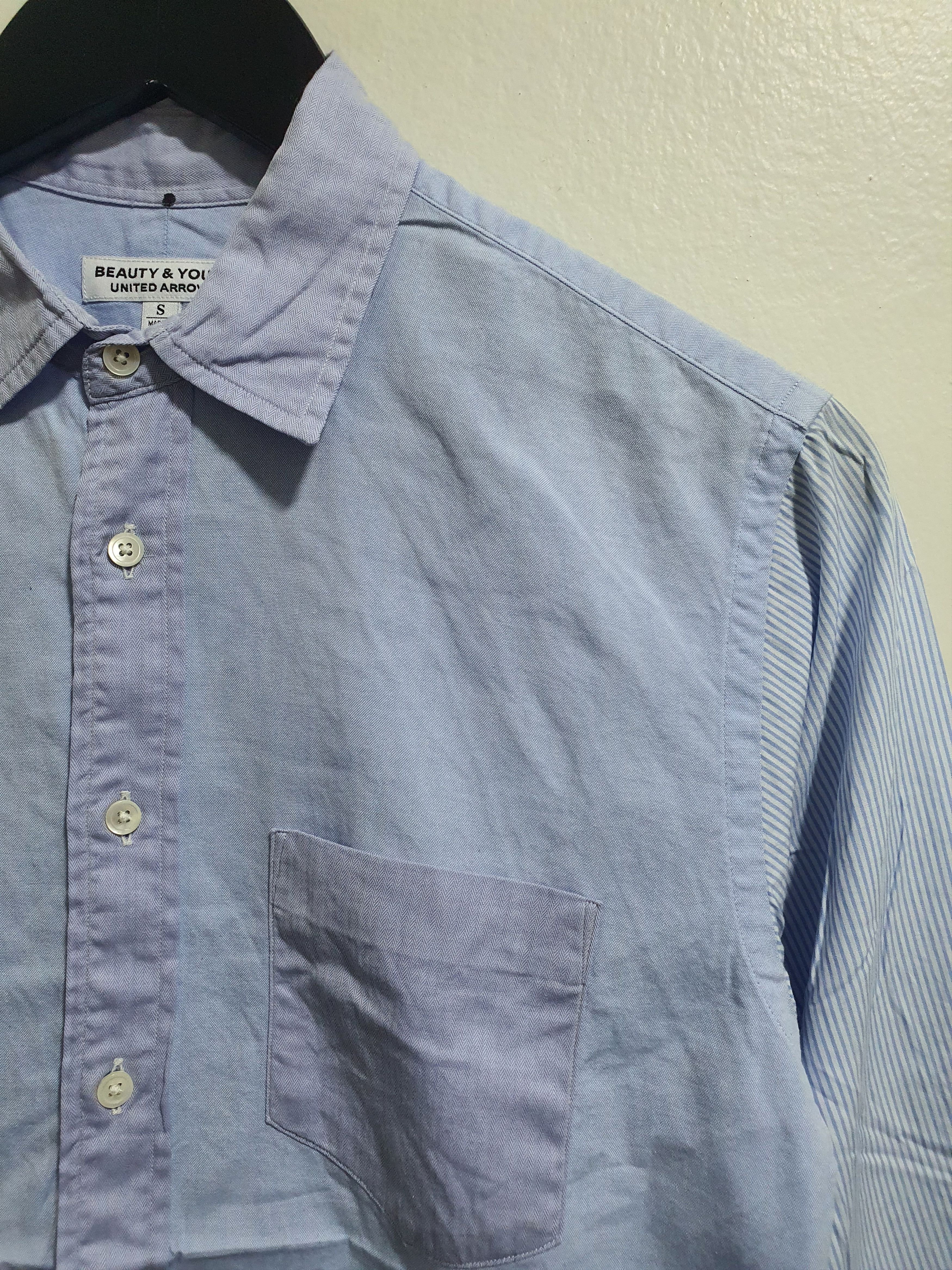 BEAUTY&YOUTH × Japanese Brand BEAUTY&YOUTH 18.5”/26” QUARTER SLEEVE SHIRT Size S / US 4 / IT 40 - 1 Thumbnail