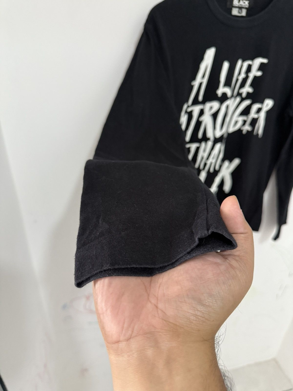 Comme des Garcons Vintage Comme Des Garcons Black Wording Longsleeve Size L / US 10 / IT 46 - 5 Thumbnail