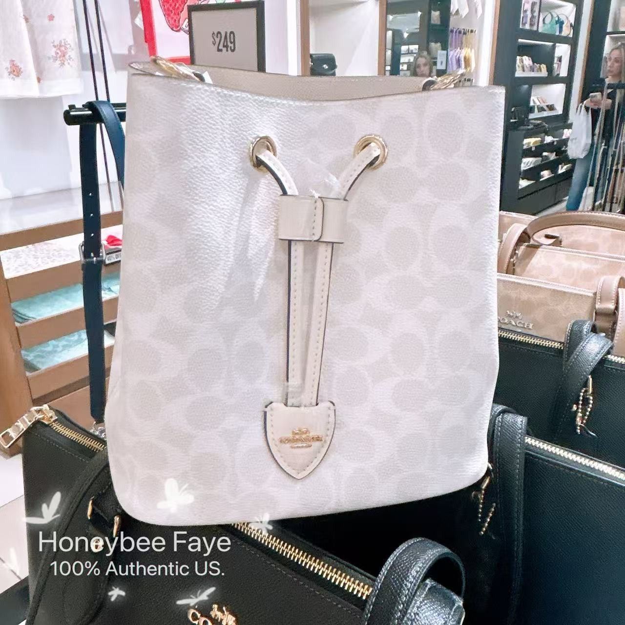 Coach NWT Coach Rowan Bucket Bag In Signature Canvas CBH07 Size ONE SIZE - 1 Thumbnail