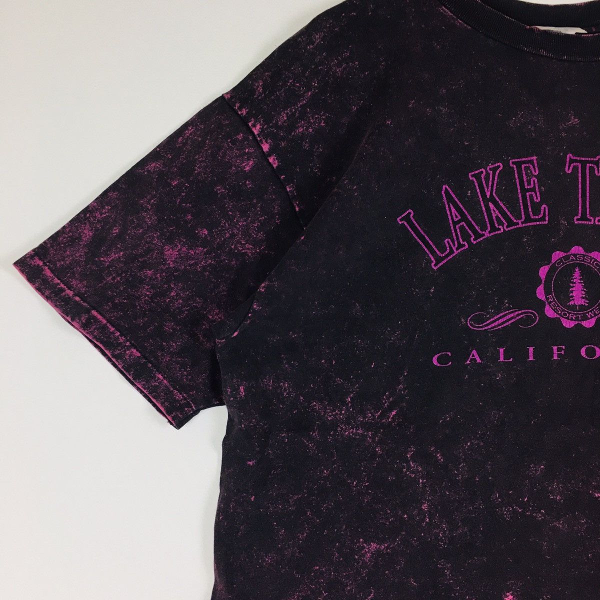 California Arts. × Hanes × Vintage Vintage Single Stitch Bleach Lake Tahoe California Size US M / EU 48-50 / 2 - 4 Thumbnail