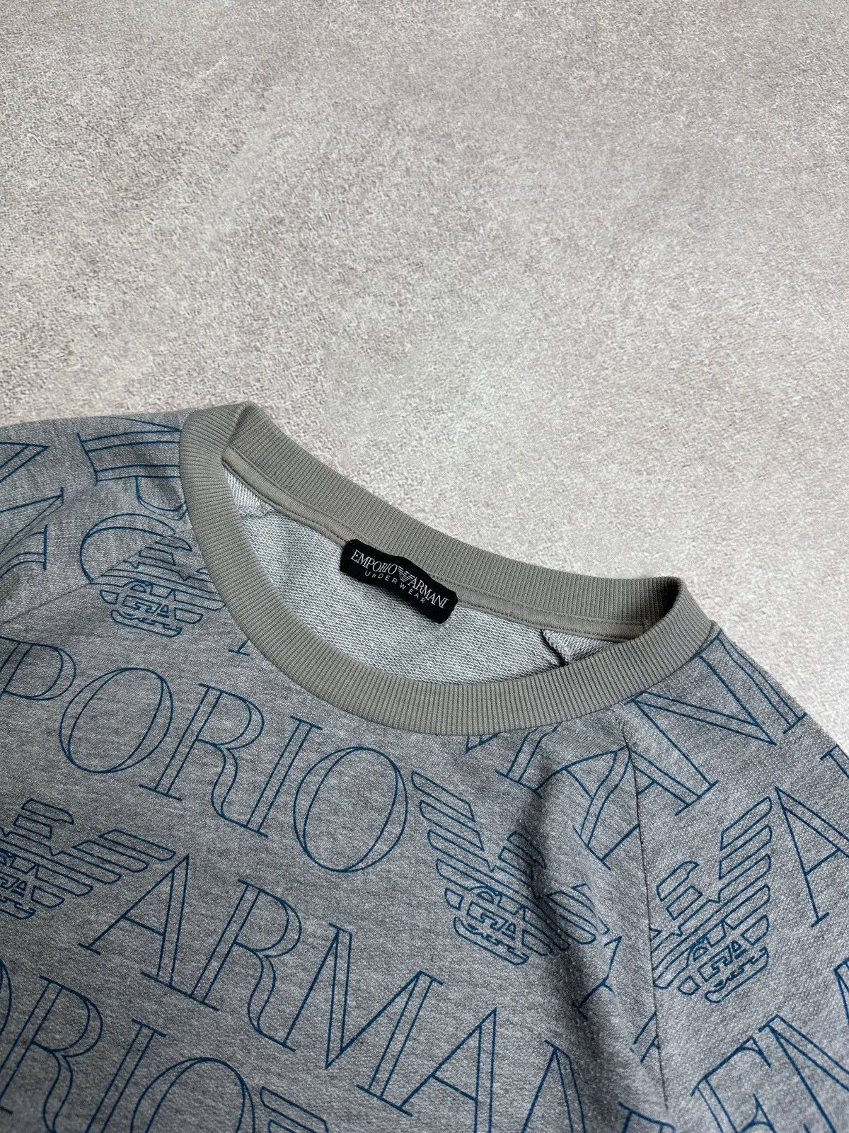 Armani Vintage Armani All Over Print Big Logo Sweatshirt Rare M Size US M / EU 48-50 / 2 - 3 Thumbnail