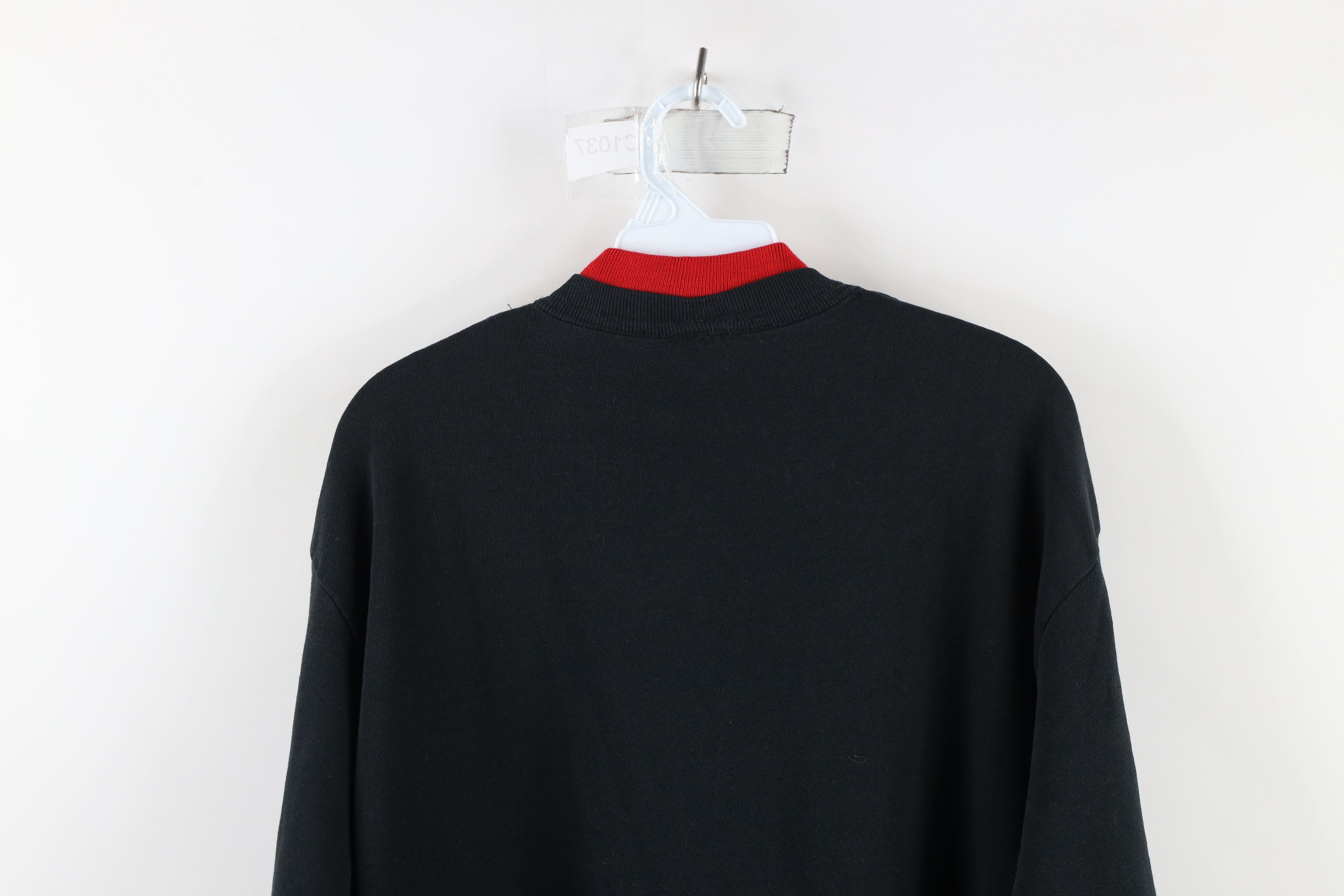 Vintage Vintage 90s Streetwear Cat Kitten Layered Sweatshirt Black Size L / US 10 / IT 46 - 11 Thumbnail