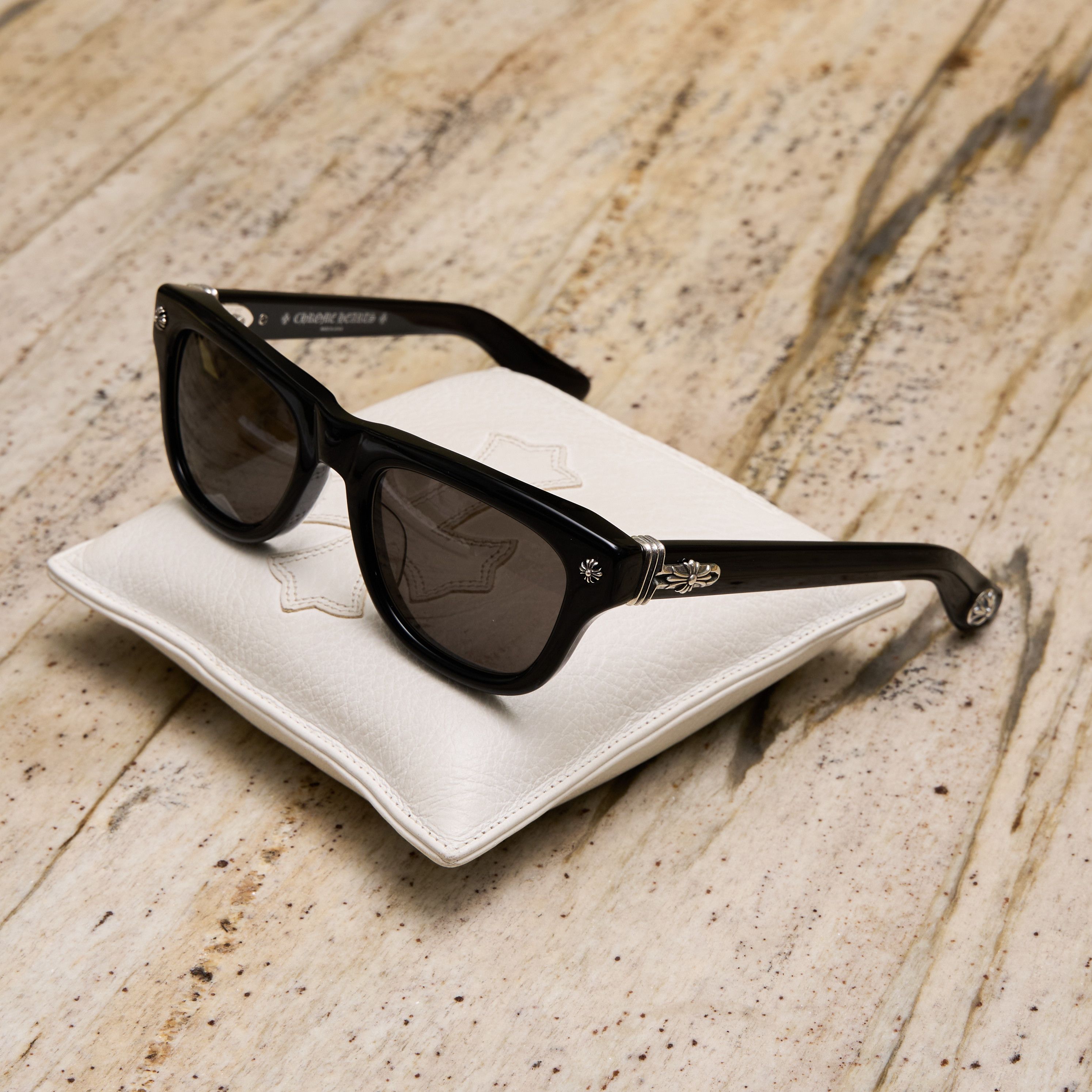 Chrome Hearts CHROME HEARTS TRITITSAGAIN BLACK/18KGP-SUN