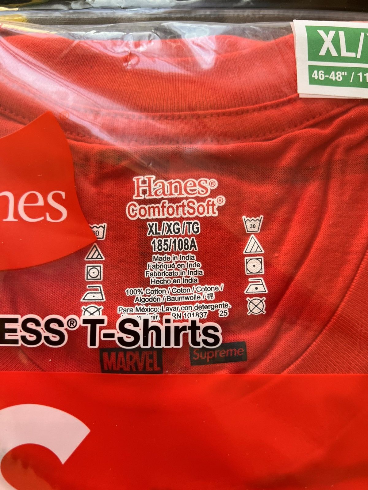 Supreme Supreme x Marvel Spider-Man Web T-Shirt hanes Red hero tee Size US XL / EU 56 / 4 - 6 Thumbnail