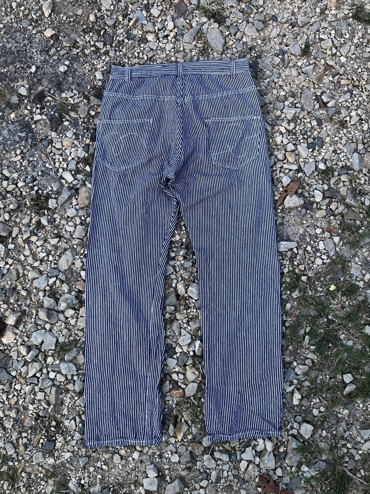 Issey Miyake × Japanese Brand × mercibeaucoup HICKORY STRIPE PANT Size US 30 / EU 46 - 3 Thumbnail