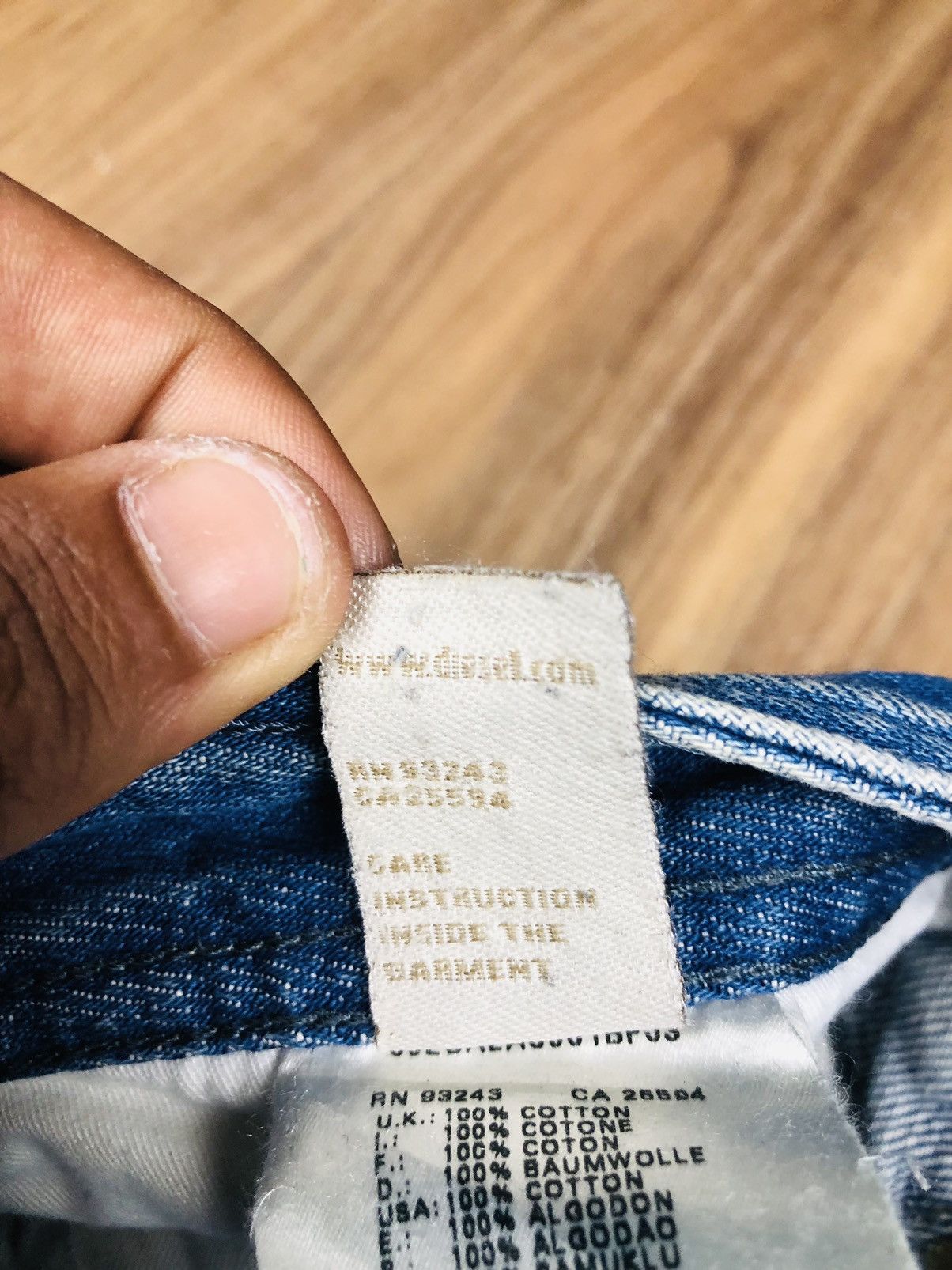 Diesel Diesel Industry Distress Jeans (36) Size US 33 - 14 Thumbnail