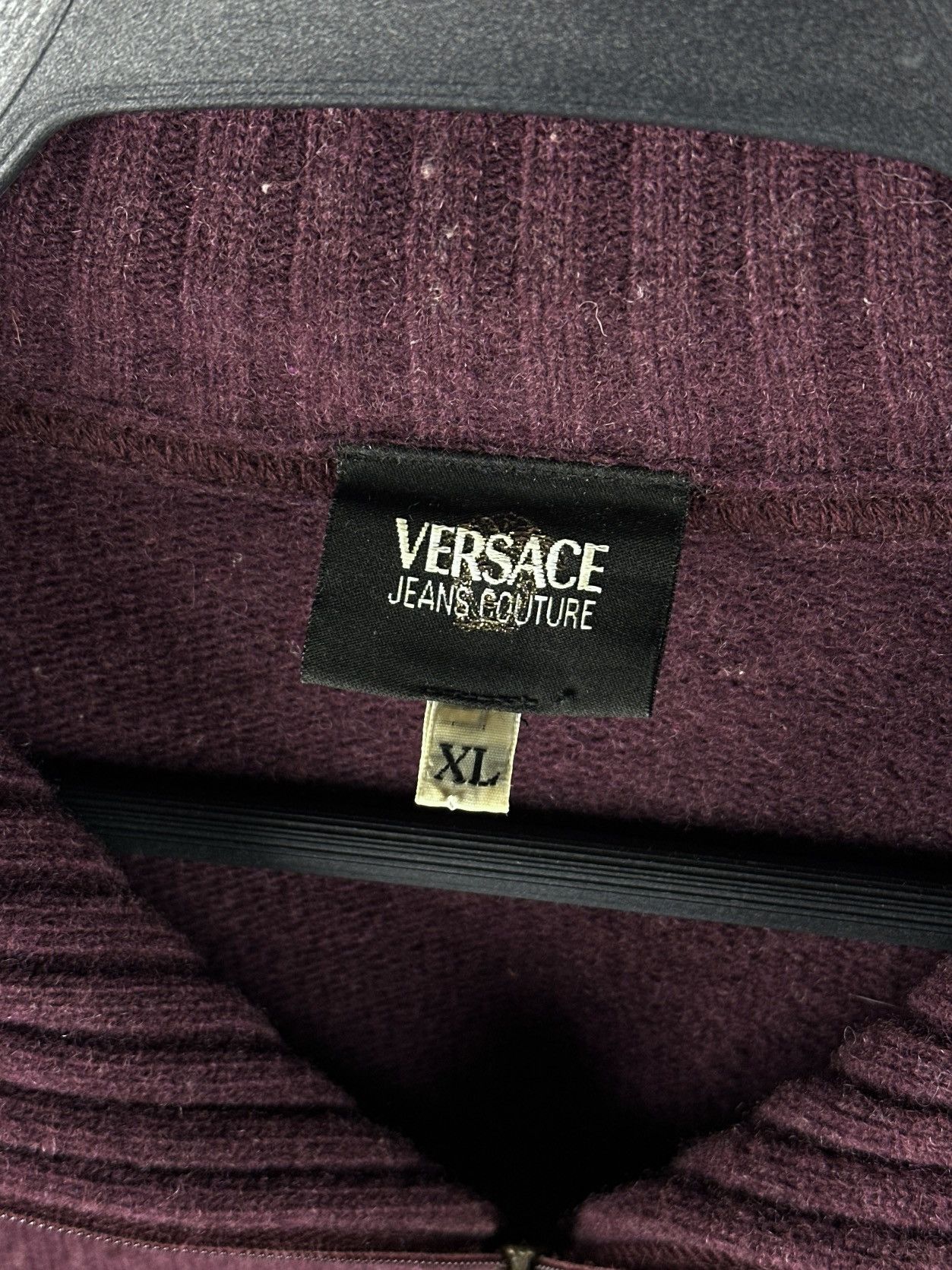 Versace Jeans Couture Vintage Versace Jeans Couture Wool Knit Pullover High Neck Size US XL / EU 56 / 4 - 13 Thumbnail
