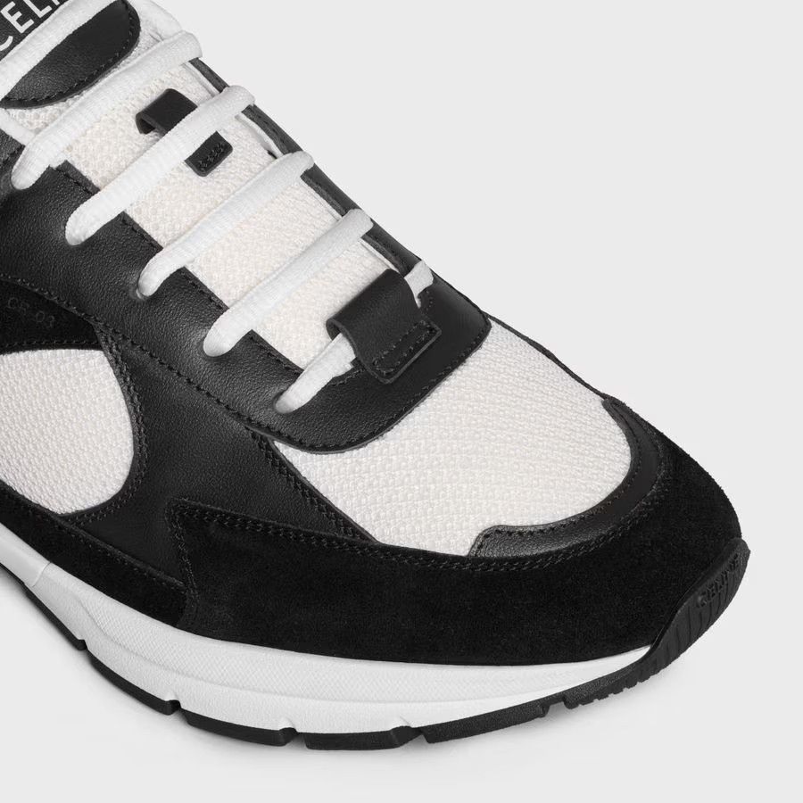 Celine o1loc1c0525 Runner Cr-03 Low Top Sneakers in Black Size US 7 / EU 40 - 4 Thumbnail