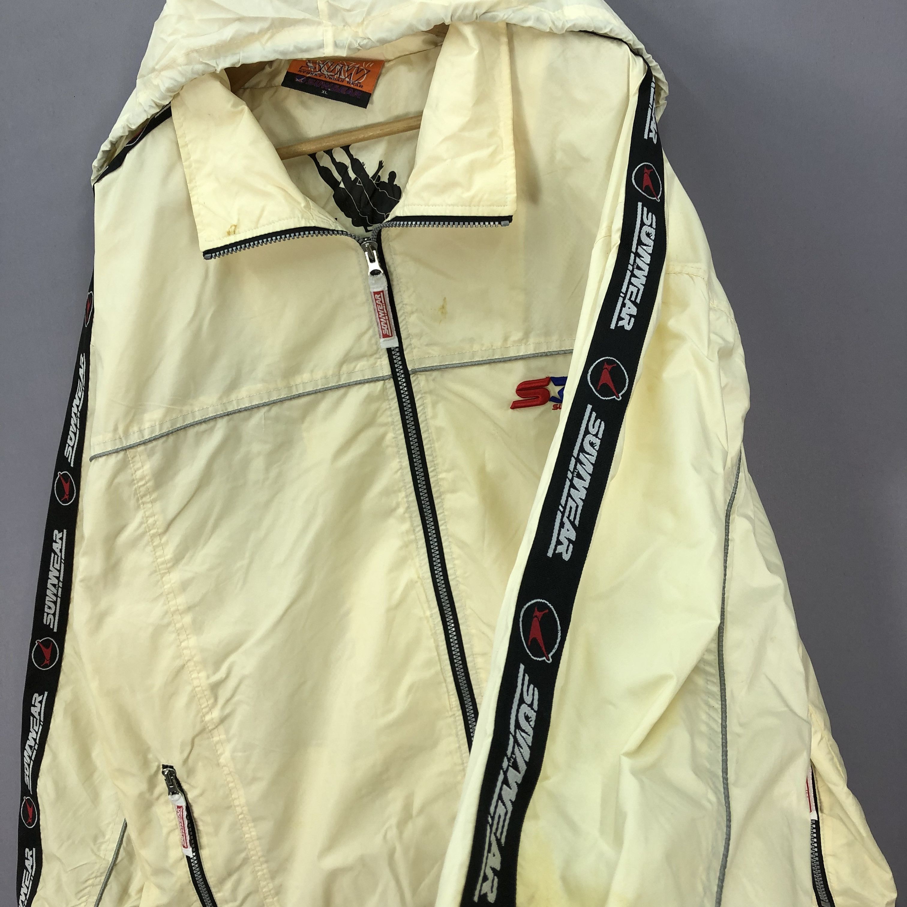 Japanese Brand × Vintage Vintage 90s Suw Gear Hoodie Windbreaker Jacket Size US XXL / EU 58 / 5 - 8 Thumbnail