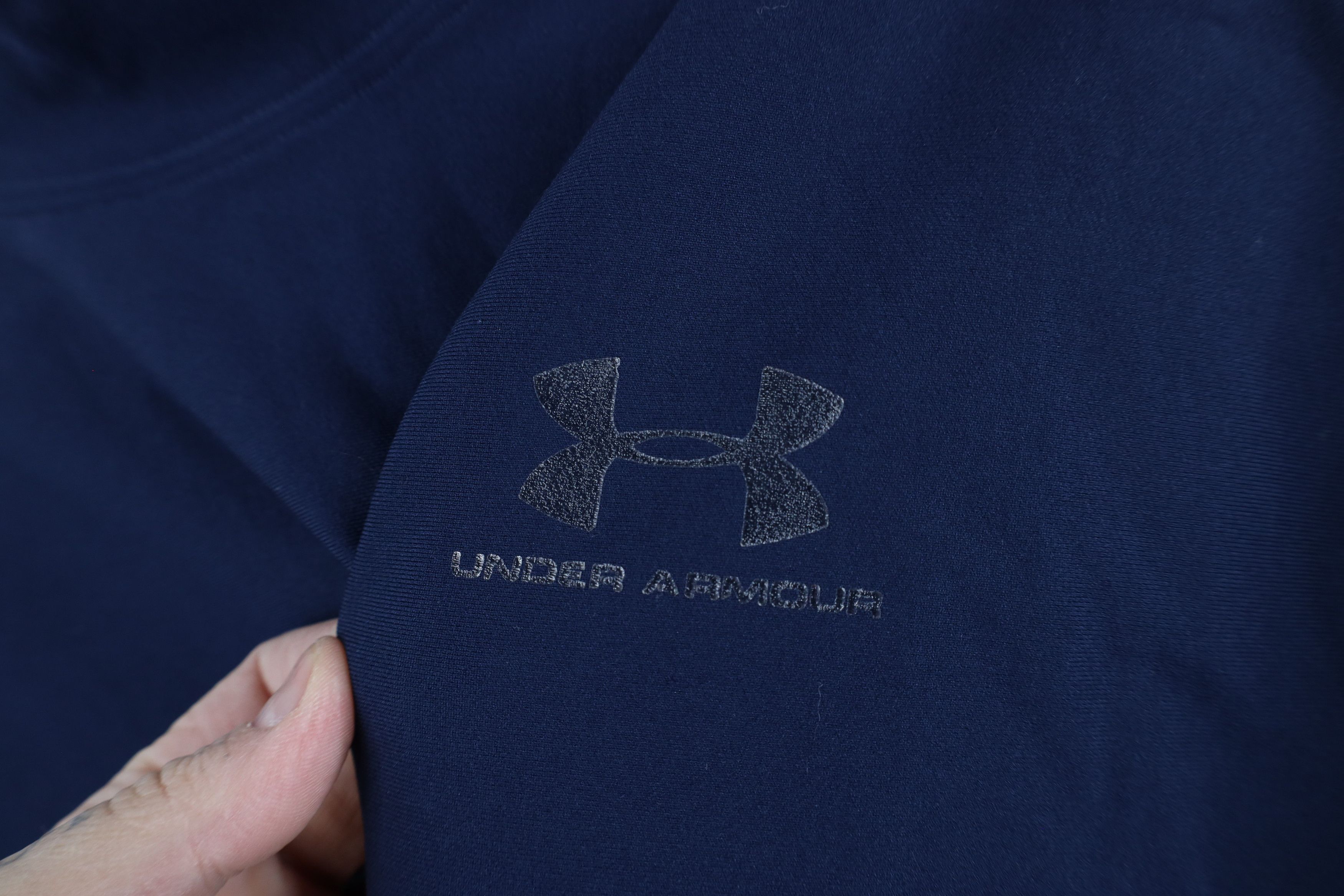 Under Armour × Vintage Under Armour Tactical Mock Neck Compression T-Shirt Blue Size US L / EU 52-54 / 3 - 4 Thumbnail
