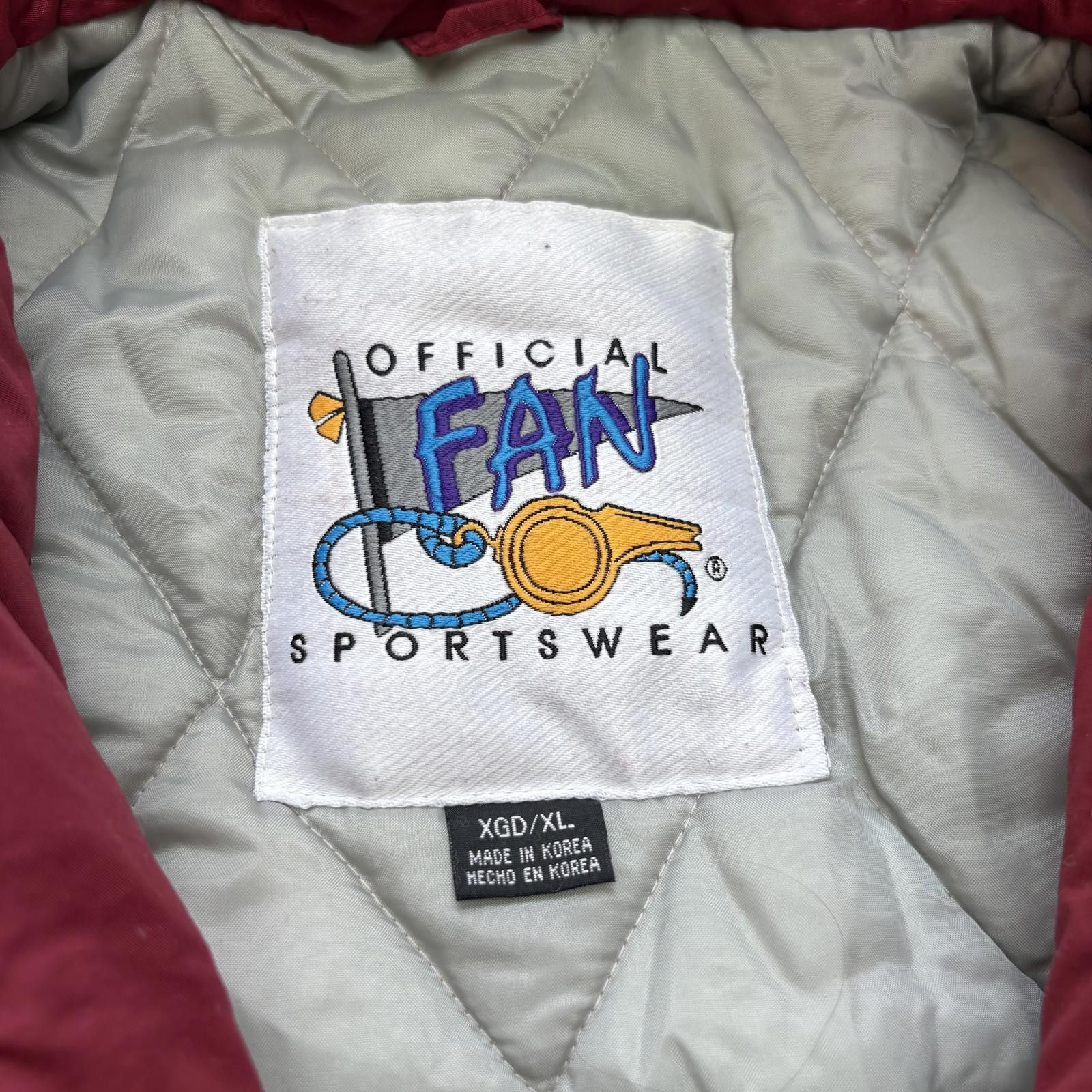 Vintage Vintage 90s Arkansas Razorbacks College Sports Puffer Jacket Size US XL / EU 56 / 4 - 3 Thumbnail