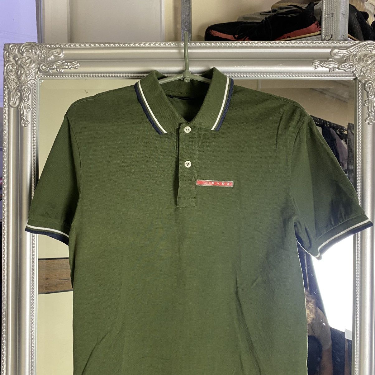 Prada Prada Polo T-Shirt Red Tab Size US M / EU 48-50 / 2 - 2 Thumbnail