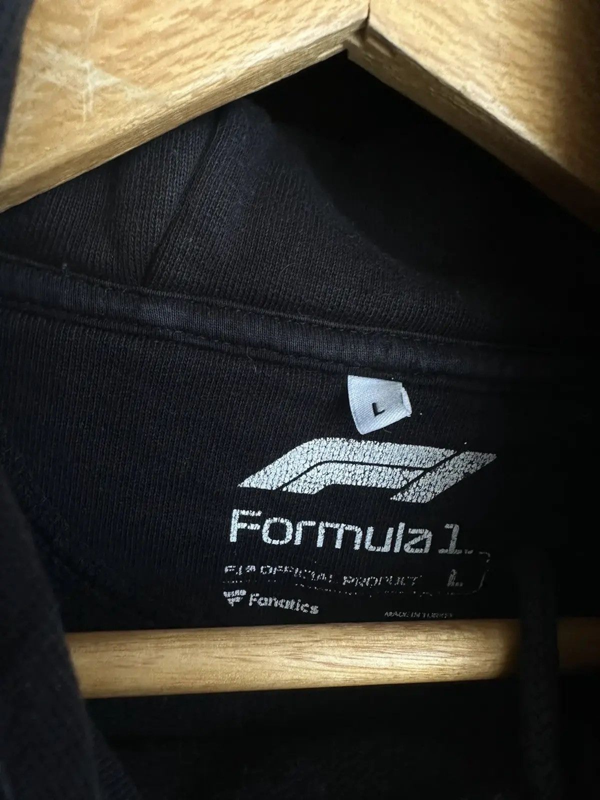 Formula 1 Vintage Racing Black Hoodie Formula Uno Size US L / EU 52-54 / 3 - 8 Thumbnail