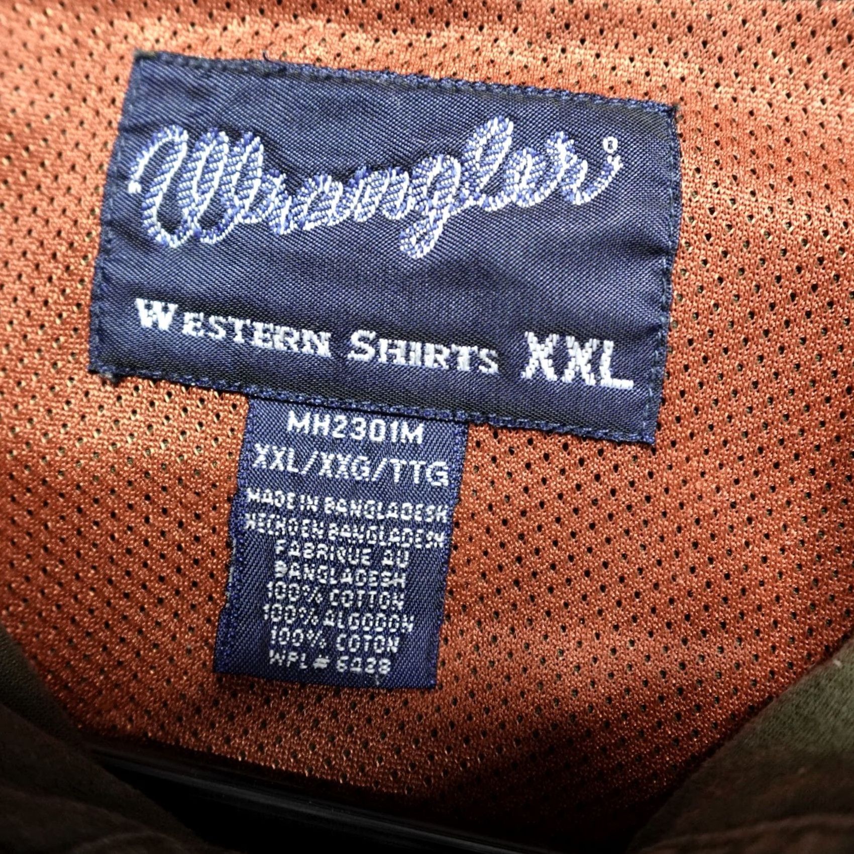 Wrangler VINTAGE not Wrangler Shirt 2XL Green Solid Snap Front Hidden Placket Western Mens Size US XXL / EU 58 / 5 - 3 Thumbnail