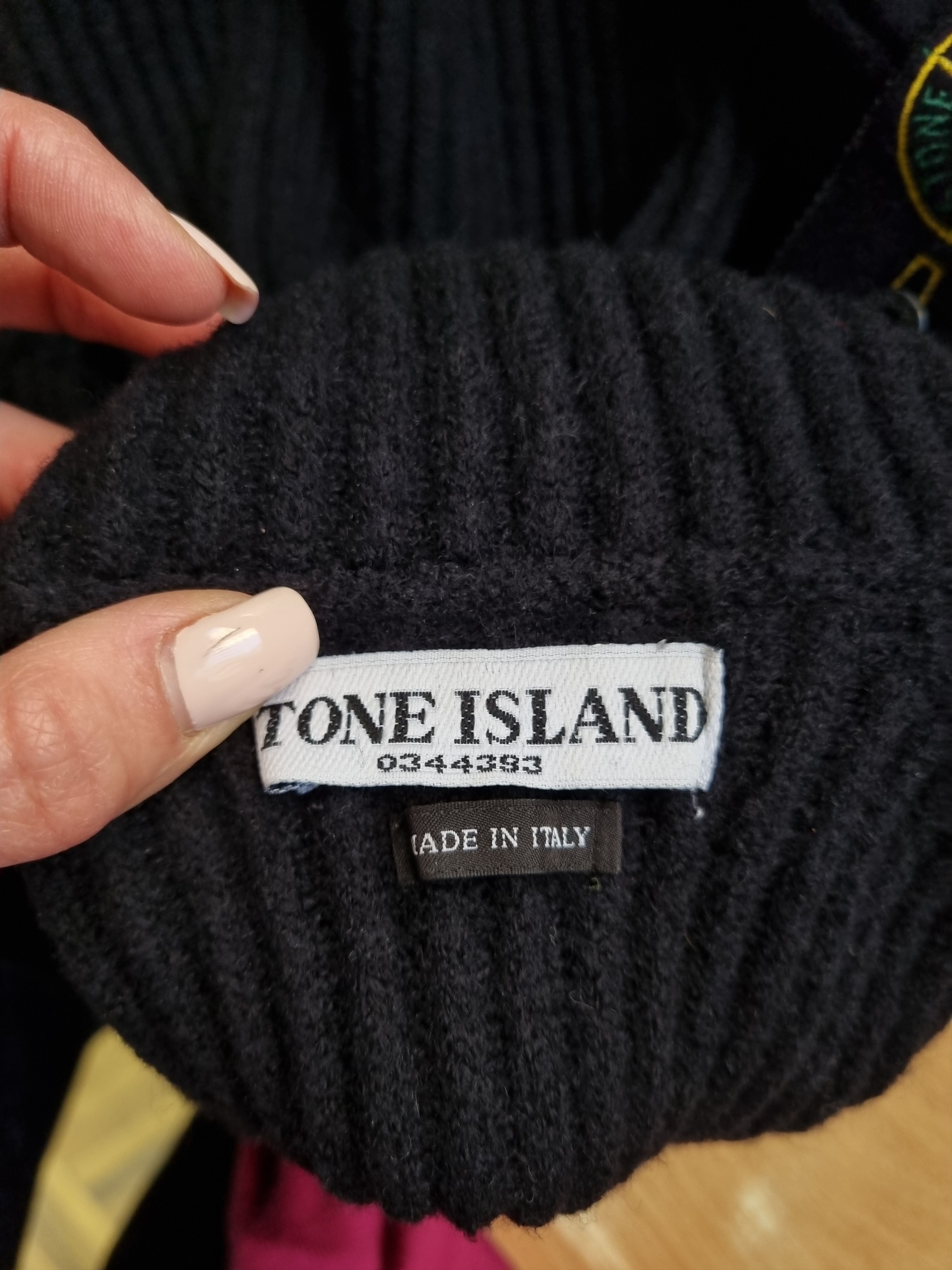 Stone Island × Vintage Stone Island Turtle Neck Wool Sweater Made in Italy Size US S / EU 44-46 / 1 - 8 Thumbnail