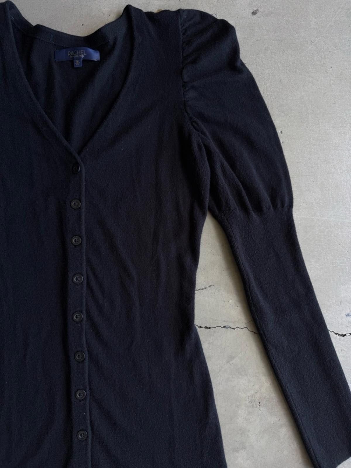 Other Rachel Roy / Sadie Duster Cardigan / Black / Button Front Size M / US 6-8 / IT 42-44 - 4 Thumbnail
