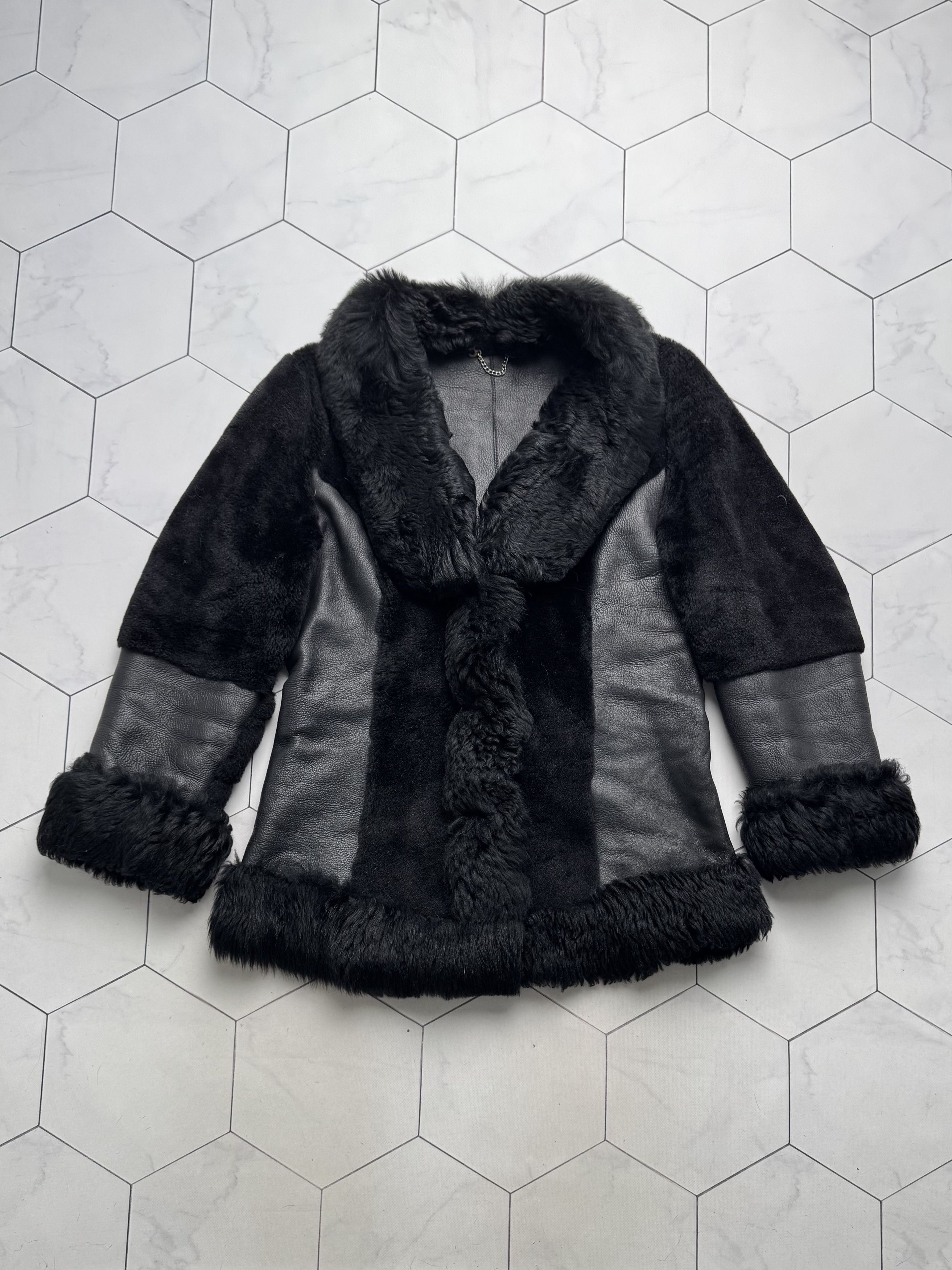Vintage Vintage Real Sheepskin Coat (B550)E2D15 Size XL / US 12-14 / IT 48-50 - 5 Thumbnail