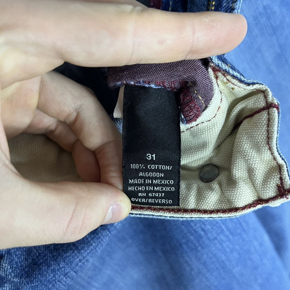 Polo Ralph Lauren Vintage Polo Jeans Ralph Lauren Denim Blue Pocket Jeans Size US 31 - 5 Thumbnail
