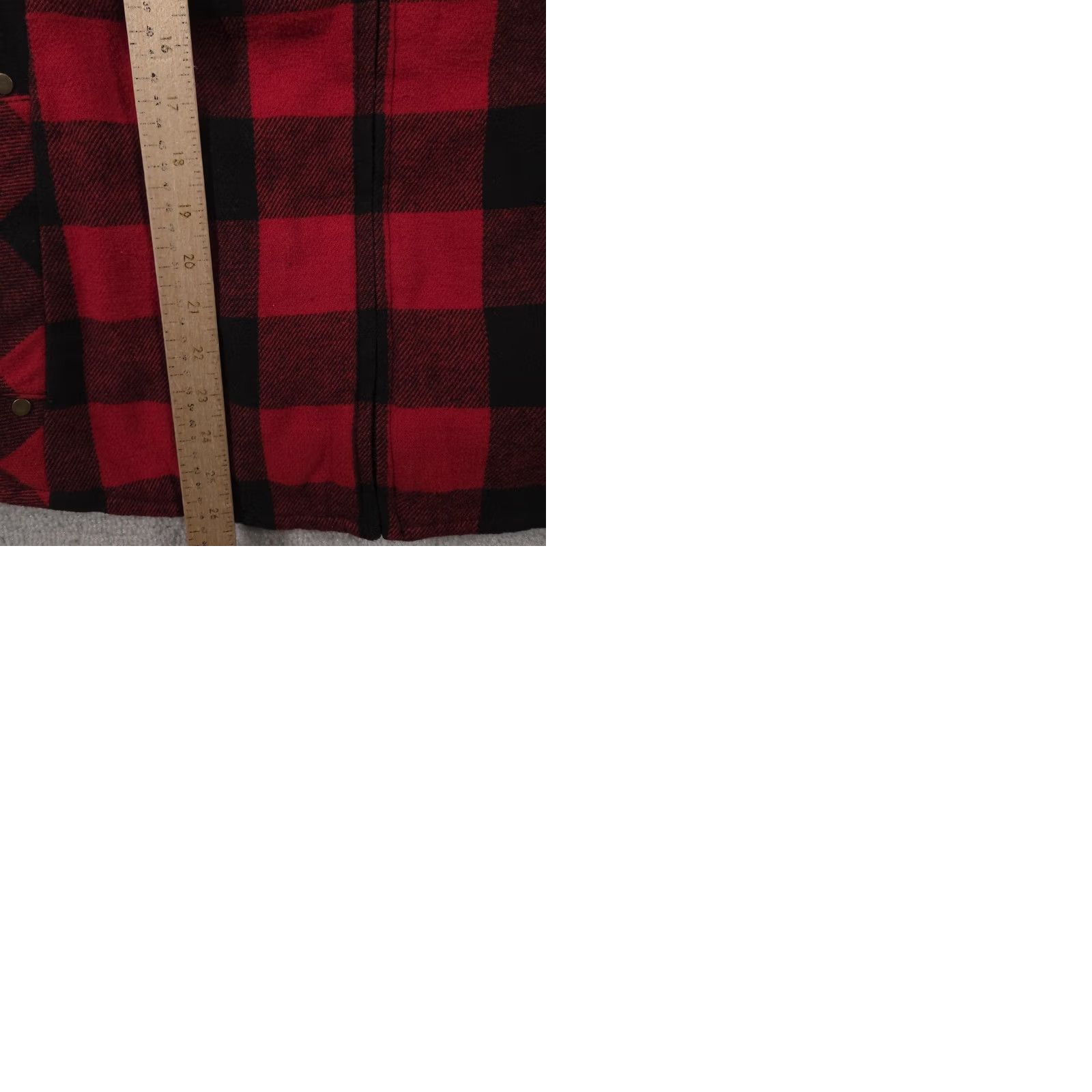 Vintage Maurices Vest Womens XXL Red Black Buffalo Plaid Olive Quilted Yoke Zip Pockets Size XXL / US 16-18 / IT 52-54 - 9 Thumbnail
