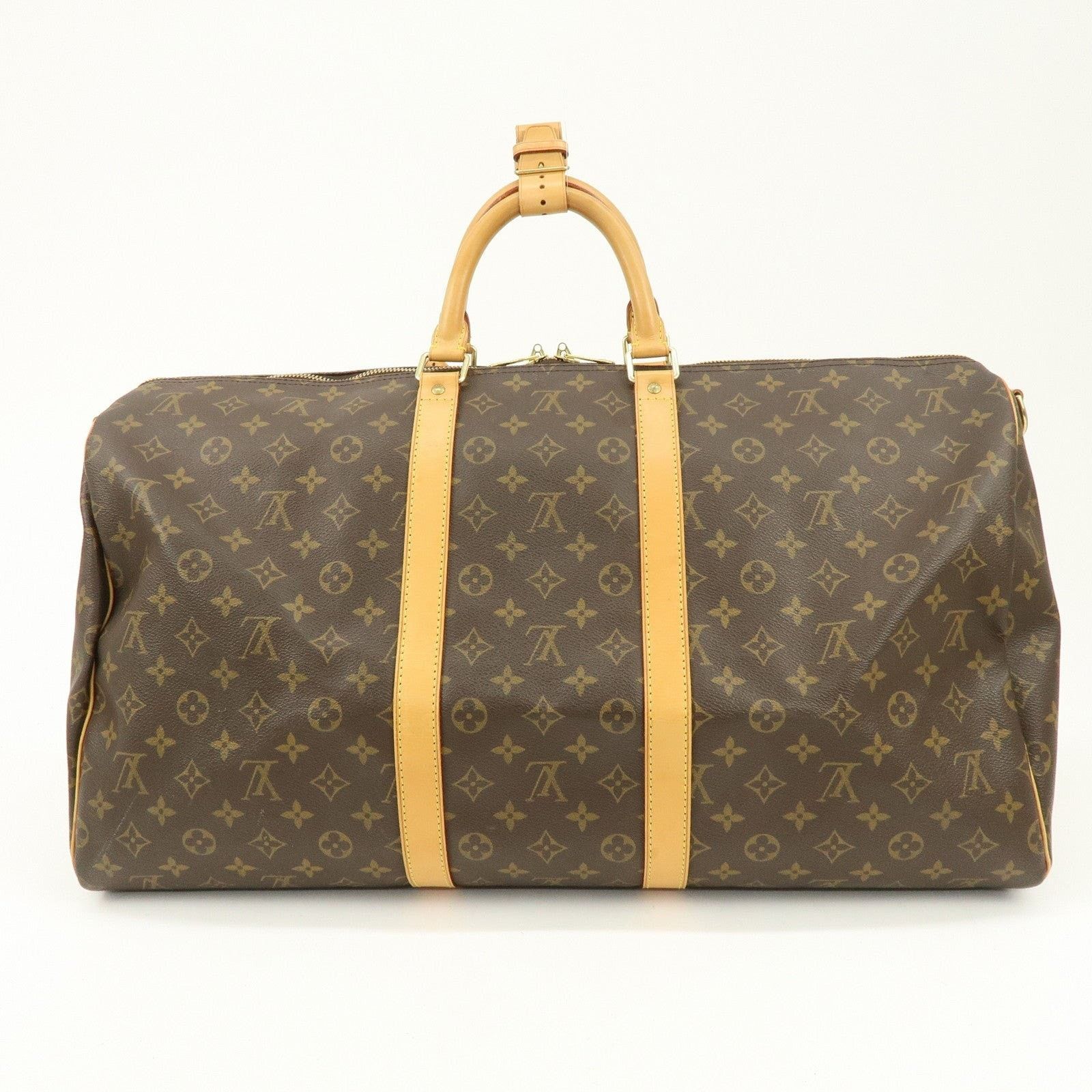 Louis Vuitton Louis Vuitton Monogram Keepall Bandouliere 55 Duffle Bag Size ONE SIZE - 2 Thumbnail