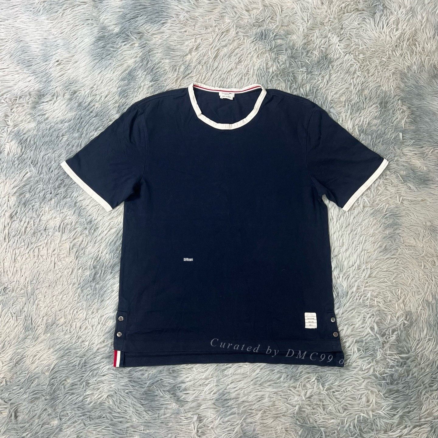 Thom Browne THOM BROWNE Cotton Short-Sleeve T-Shirt Size US S / EU 44-46 / 1 - 1 Thumbnail