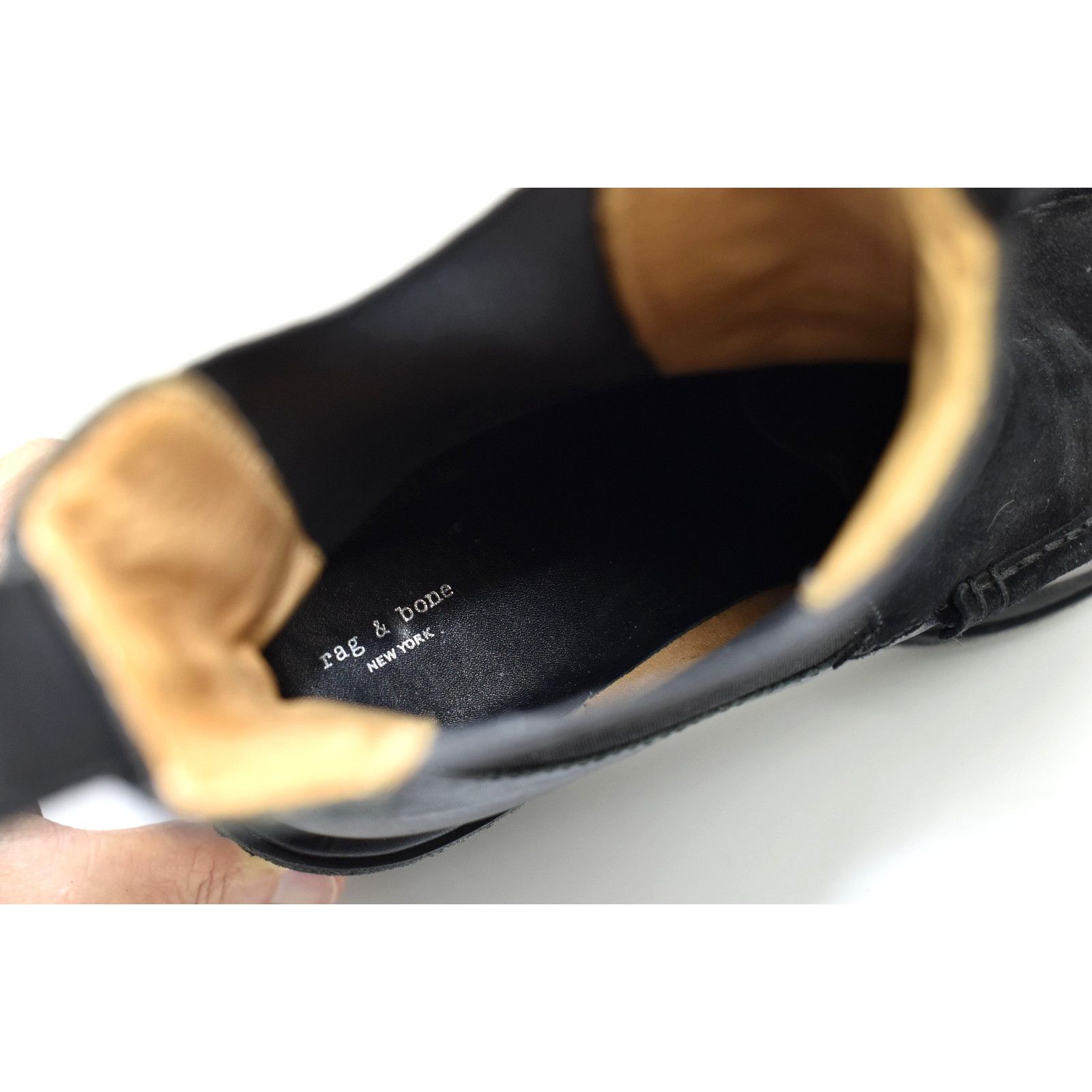 Rag & Bone RAG & BONE Black High Wedge Sloane Chelsea Boots Size 40 Size US 10 / IT 40 - 7 Thumbnail
