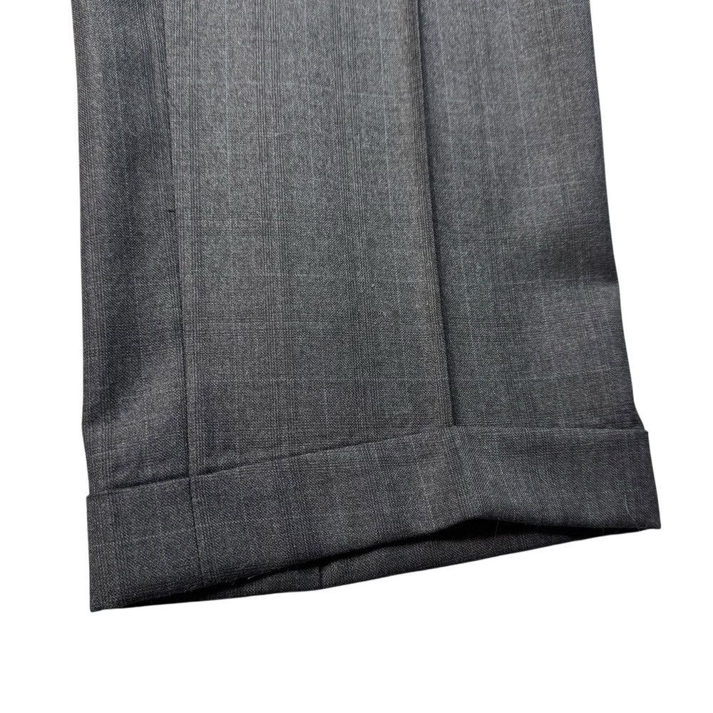 Canali Canali Pleated Wool Dress Grey Plaid Pants Size 52IT US 36 Size US 36 / EU 52 - 5 Thumbnail