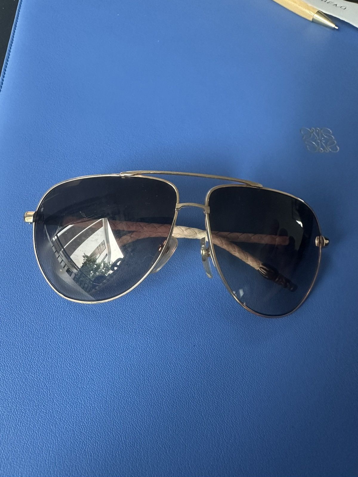 Chrome Hearts CHROME HEARTS CLITERALLY SLATED SUNGLASSES