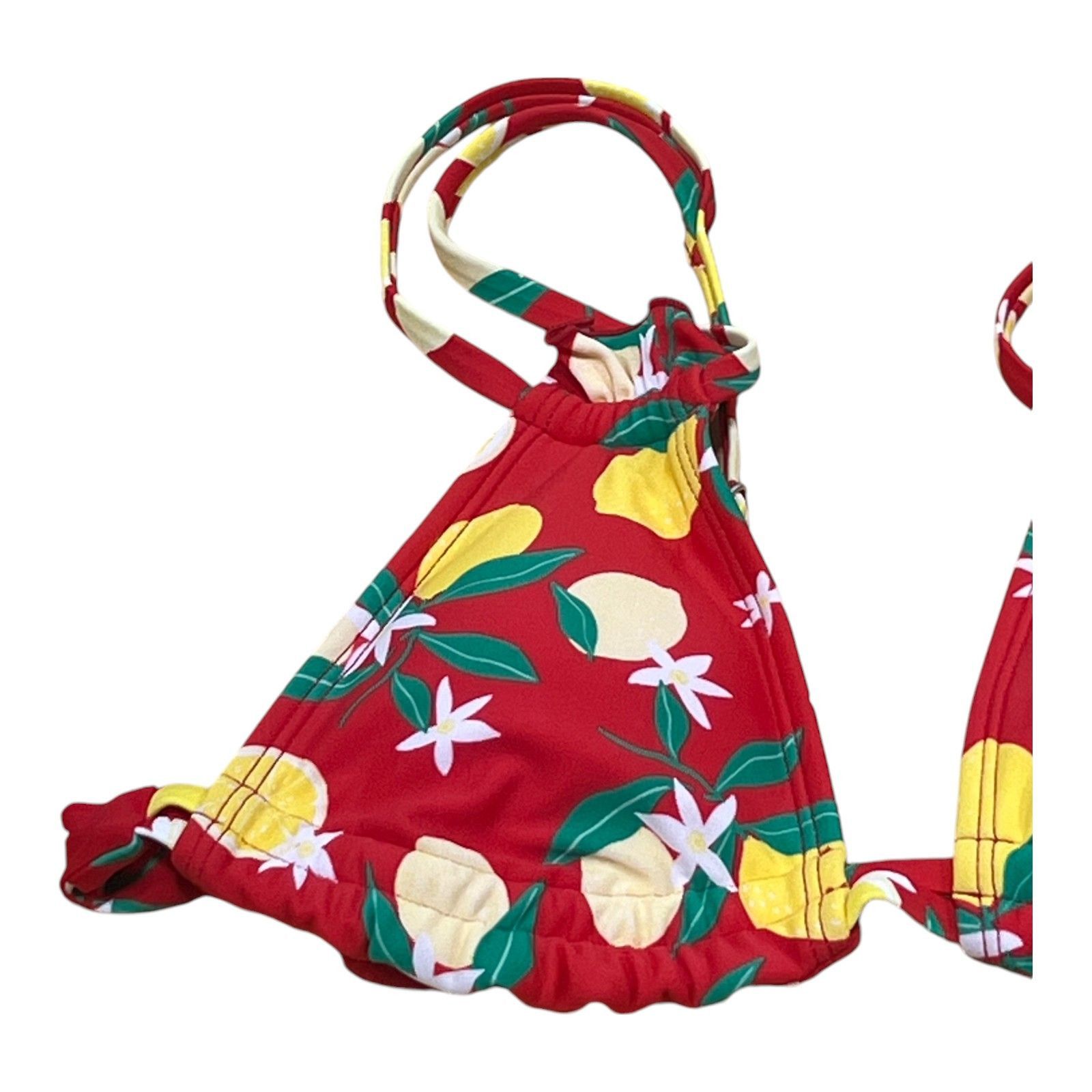 Other Wild Fable - Women's Strappy Triangle Bikini Top - Red Lemon Size ONE SIZE - 12 Thumbnail