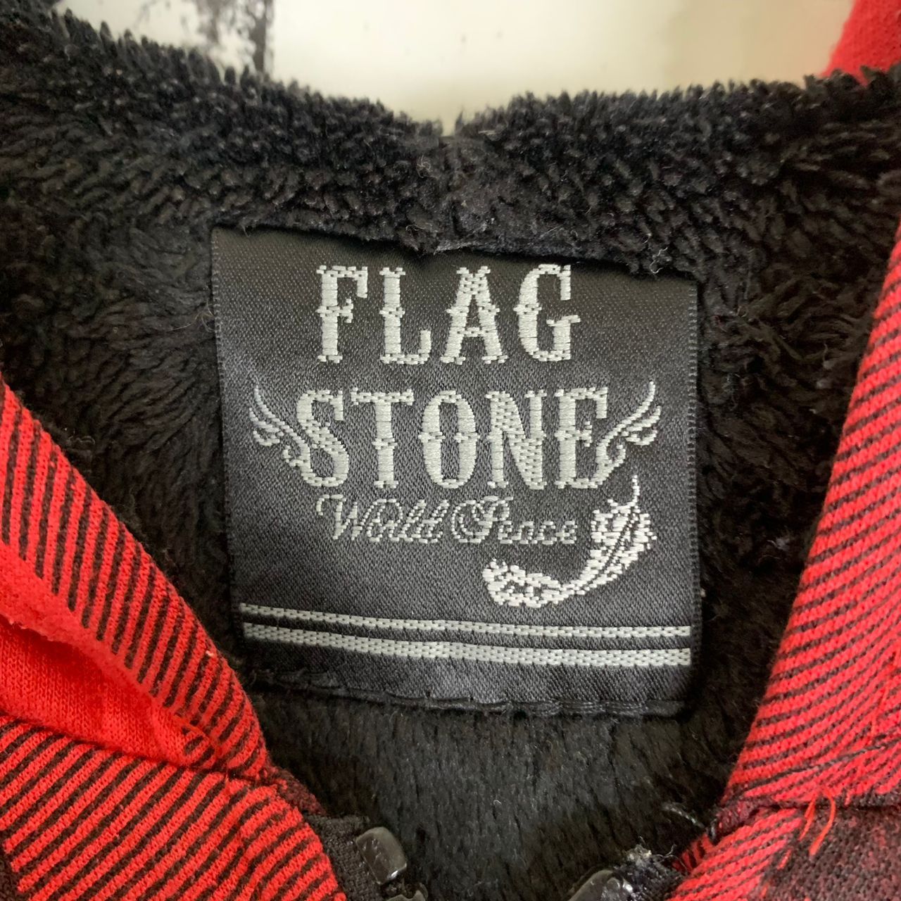 If Six Was Nine × Japanese Brand Japanese Brand Flag Stone Checkerboard Skull Zipper Hoodie Size S / US 4 / IT 40 - 8 Thumbnail
