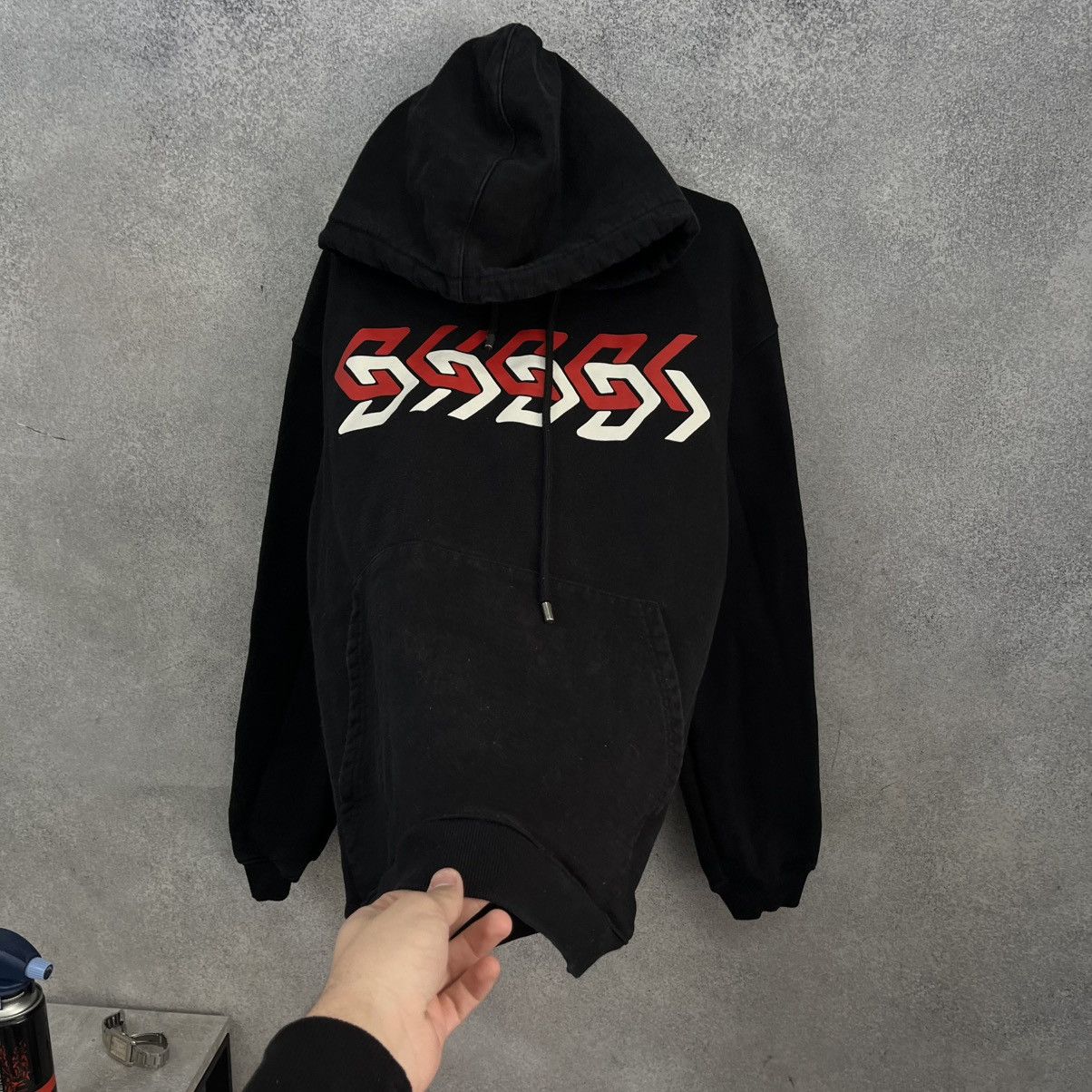 Gucci Gucci Hoodie Big Logo Black Size US M / EU 48-50 / 2 - 8 Thumbnail